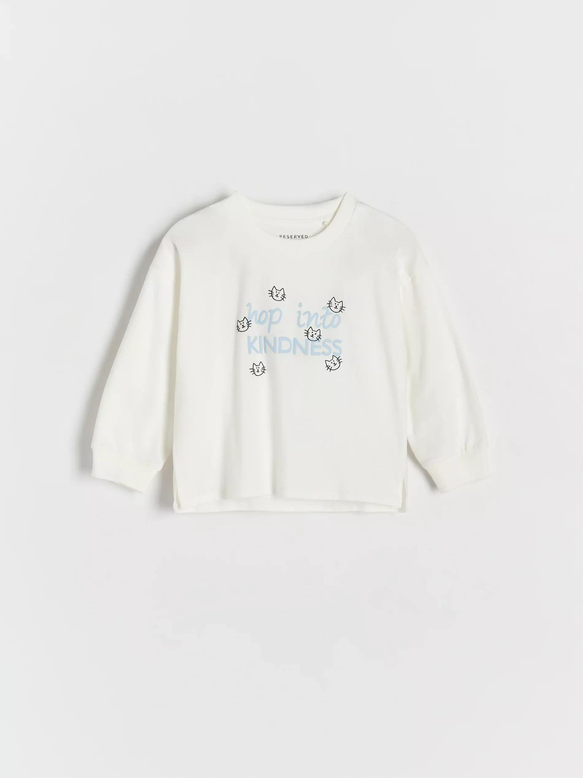 Cream T-Shirt With Print, , large image number 2
