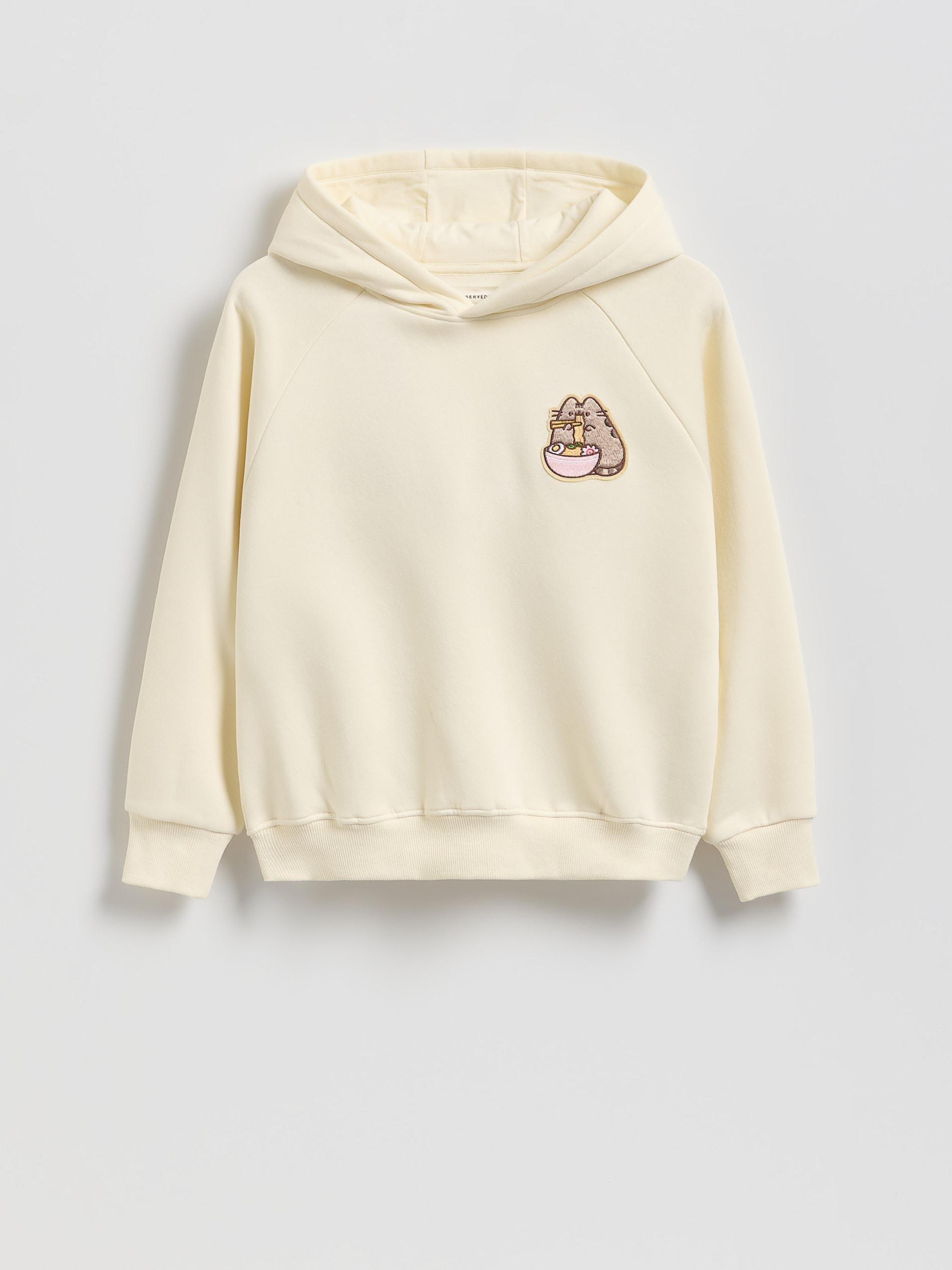 Yellow Pusheen Hoodie With Print, Yellow, large image number 2