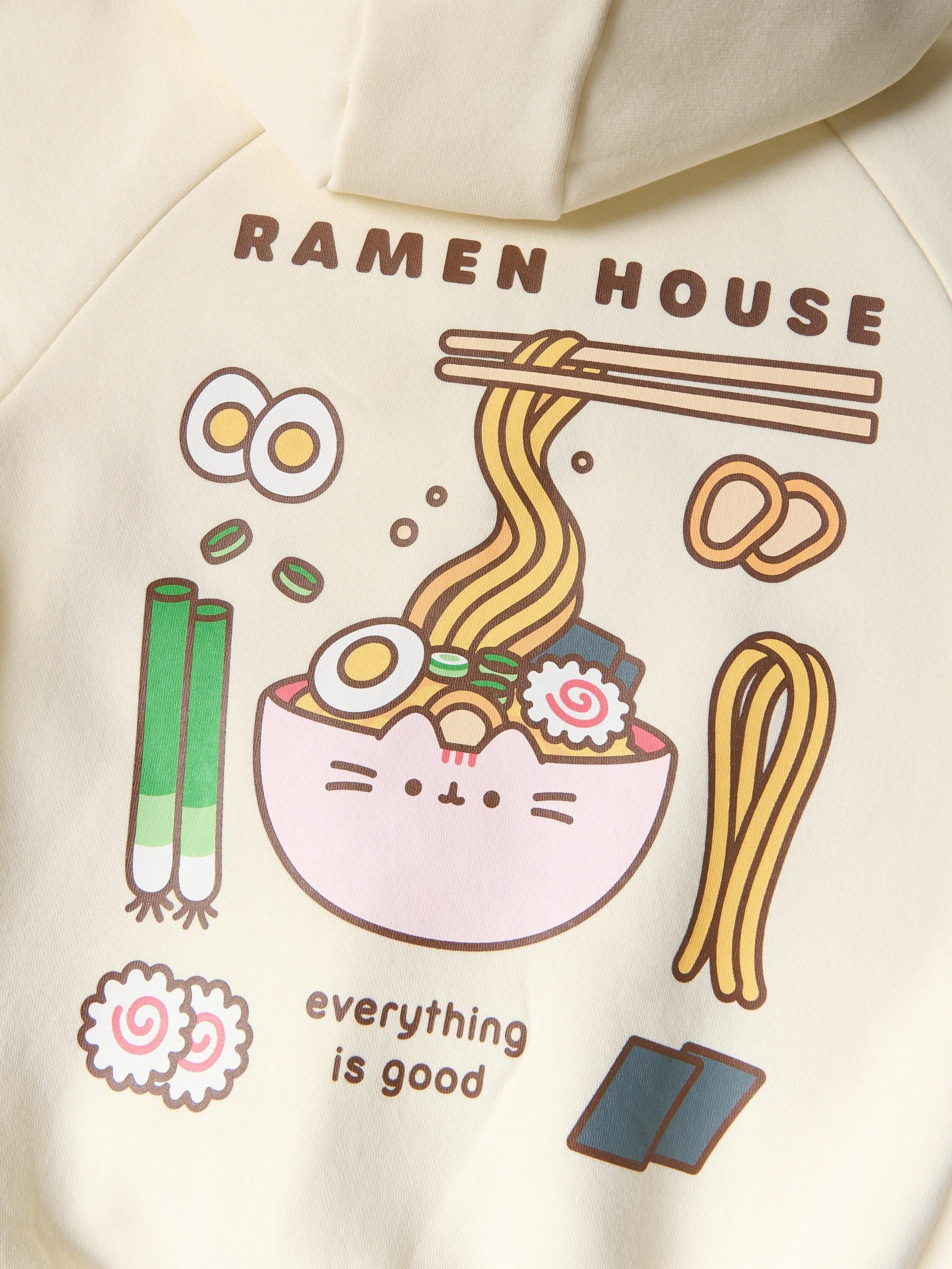 Yellow Pusheen Hoodie With Print, Yellow, large image number 3