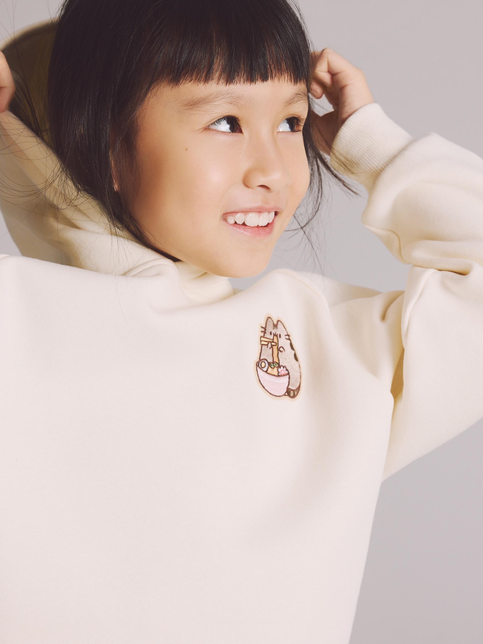 Yellow Pusheen Hoodie With Print, Yellow, large image number 4