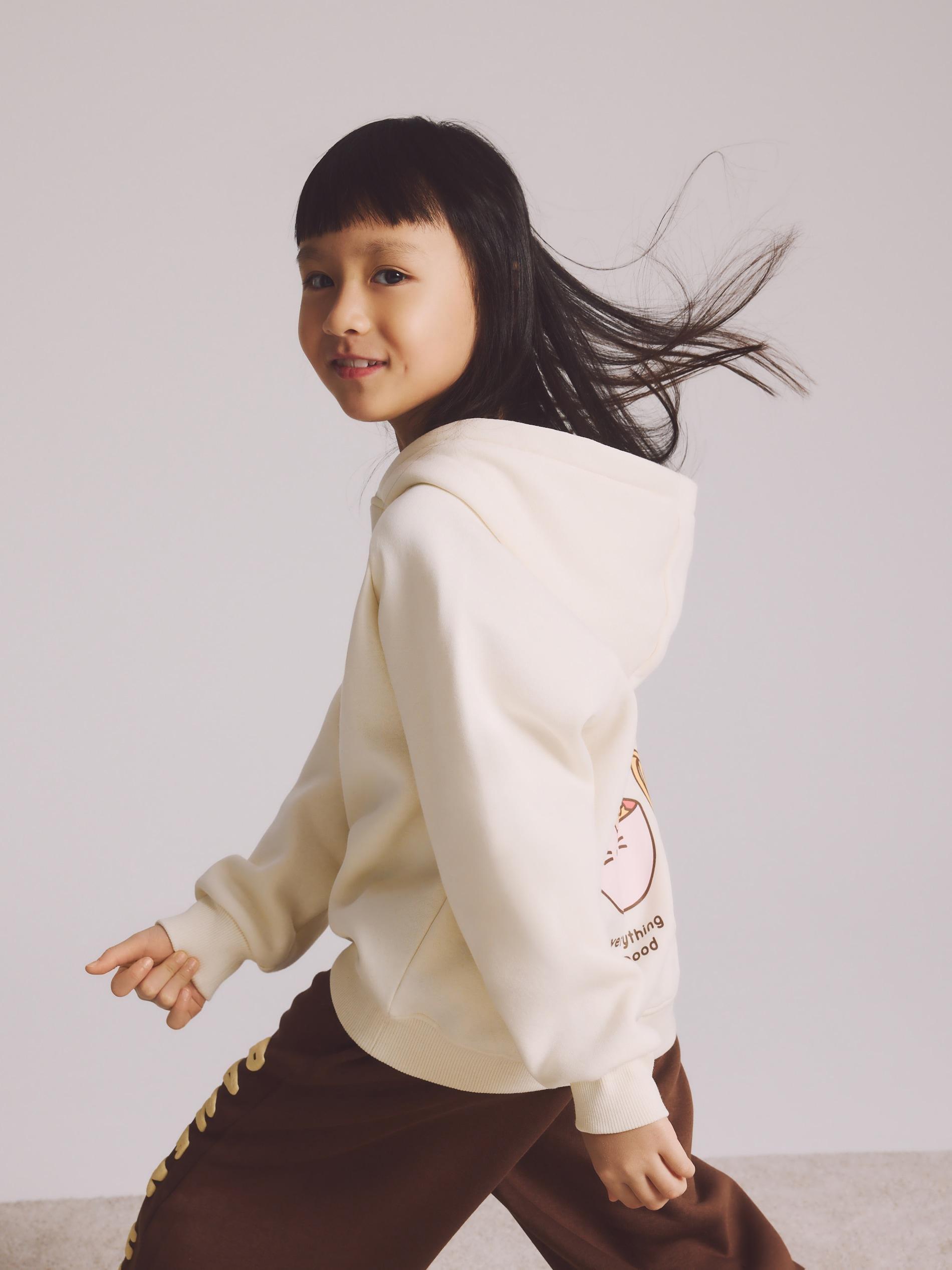 Yellow Pusheen Hoodie With Print, Yellow, large image number 5