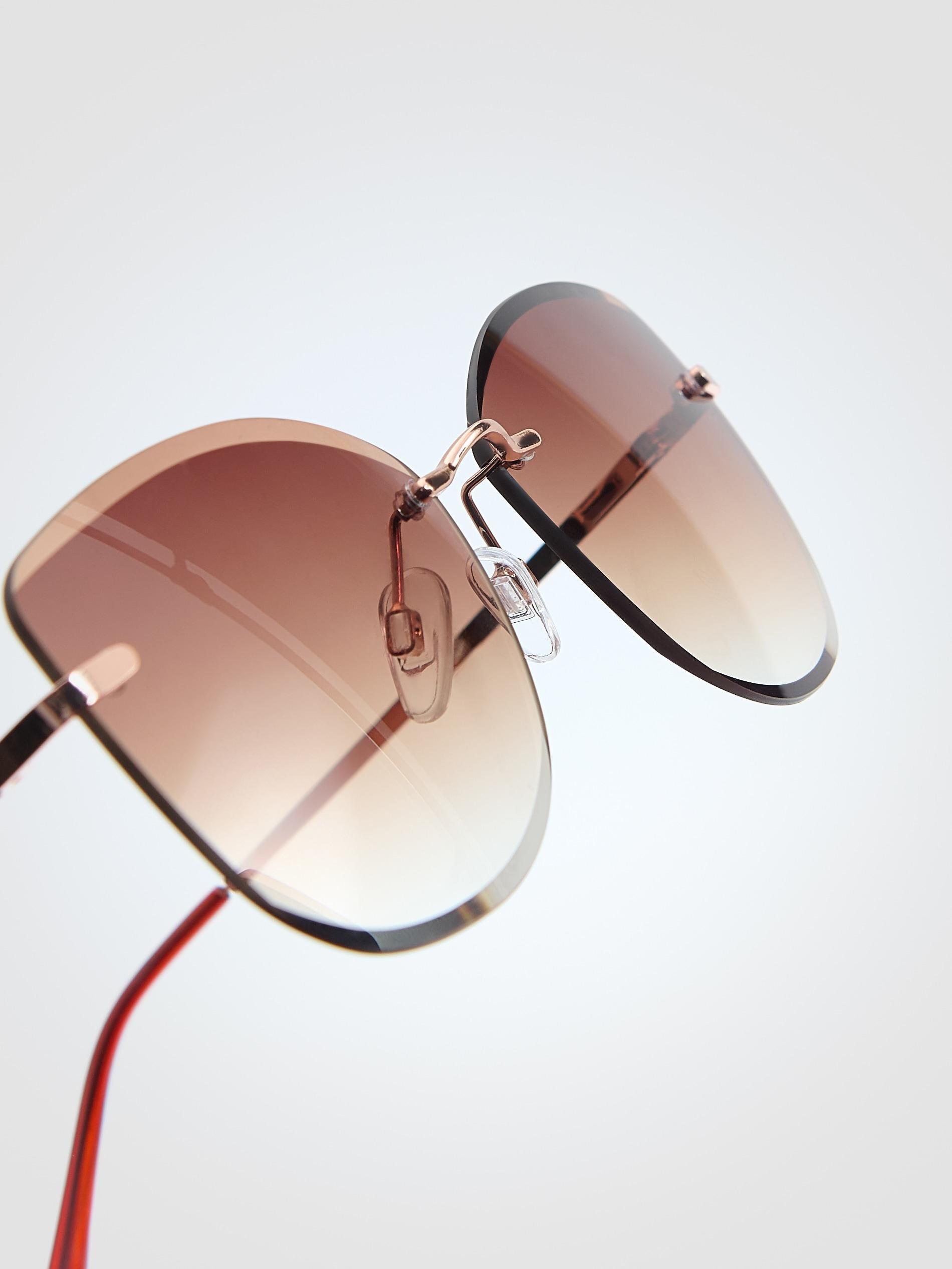 Green Sunglasses With Case, Khaki, large image number 2