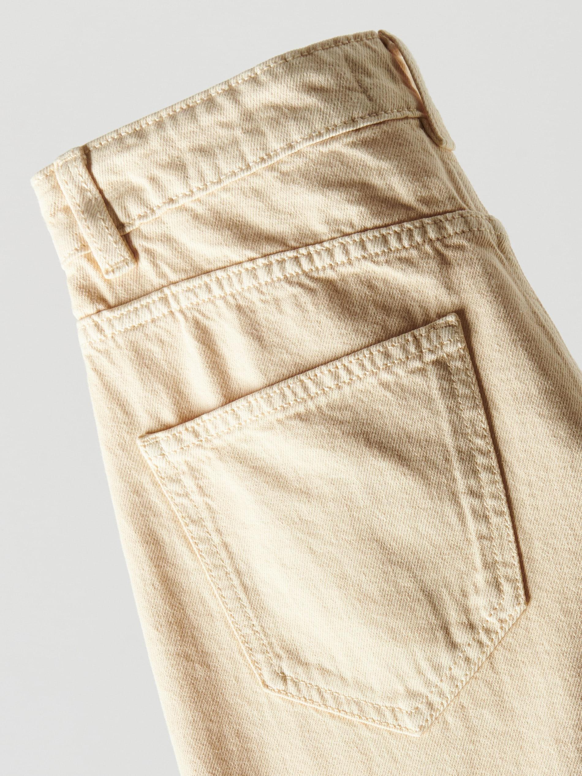 Yellow Denim Shorts, 7401_10J, large image number 4