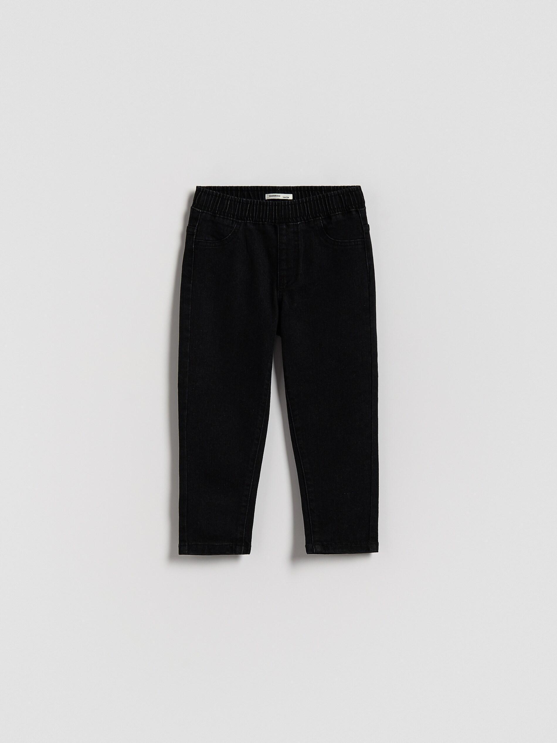 Black Cotton Rich Jeggings, Black, medium