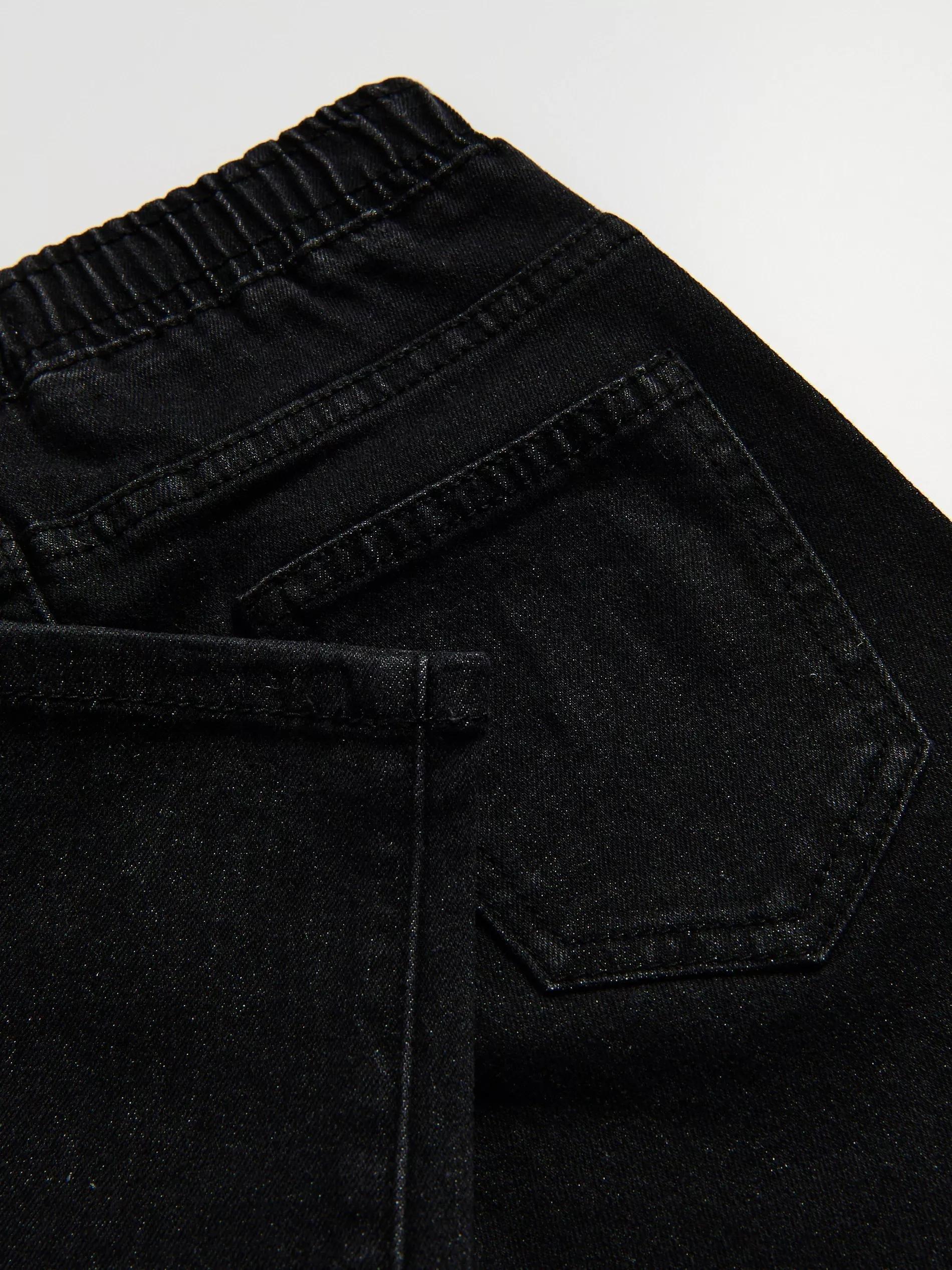 Black Cotton Rich Jeggings, , large image number 1