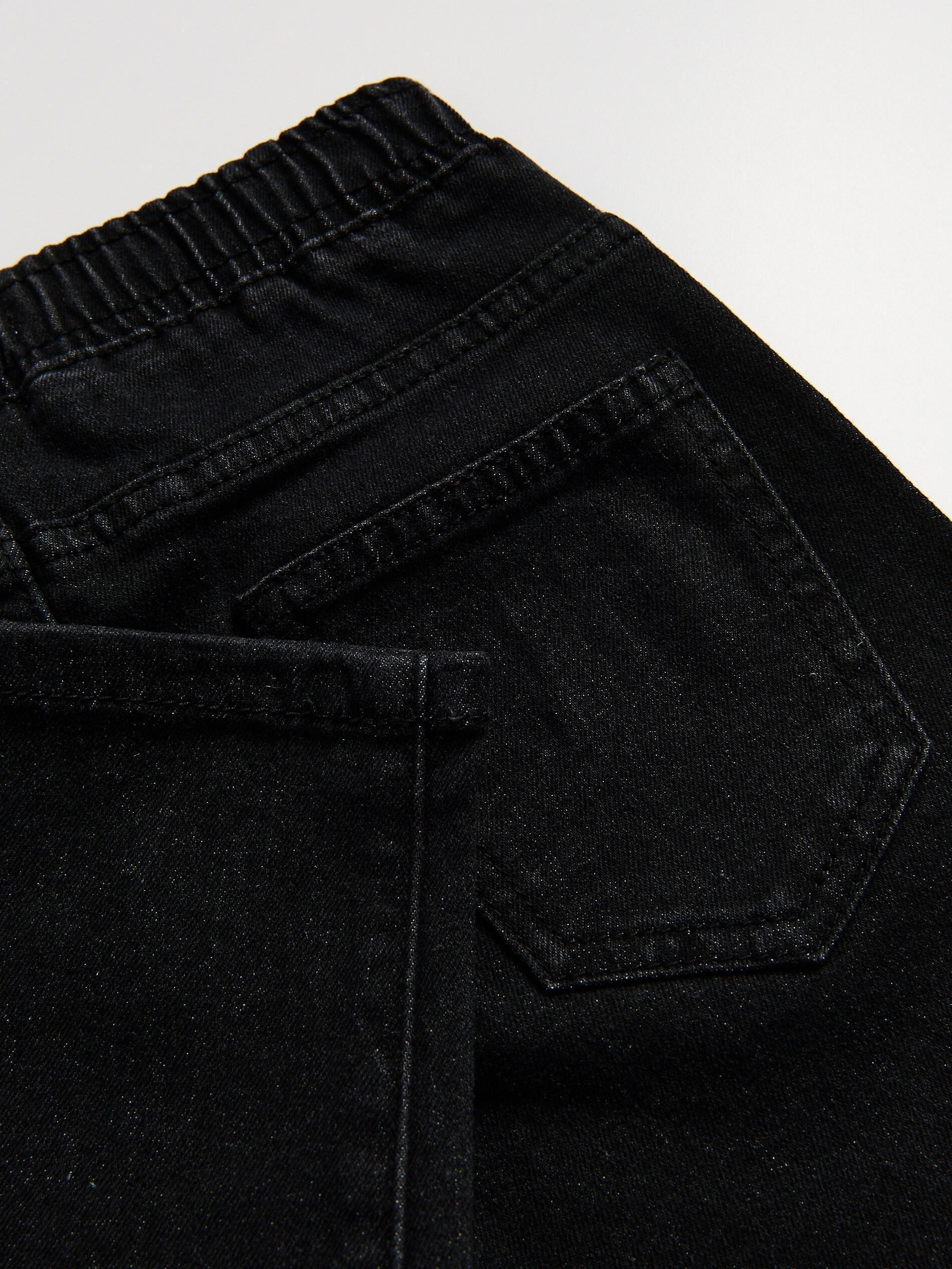 Black Cotton Rich Jeggings, Black, medium