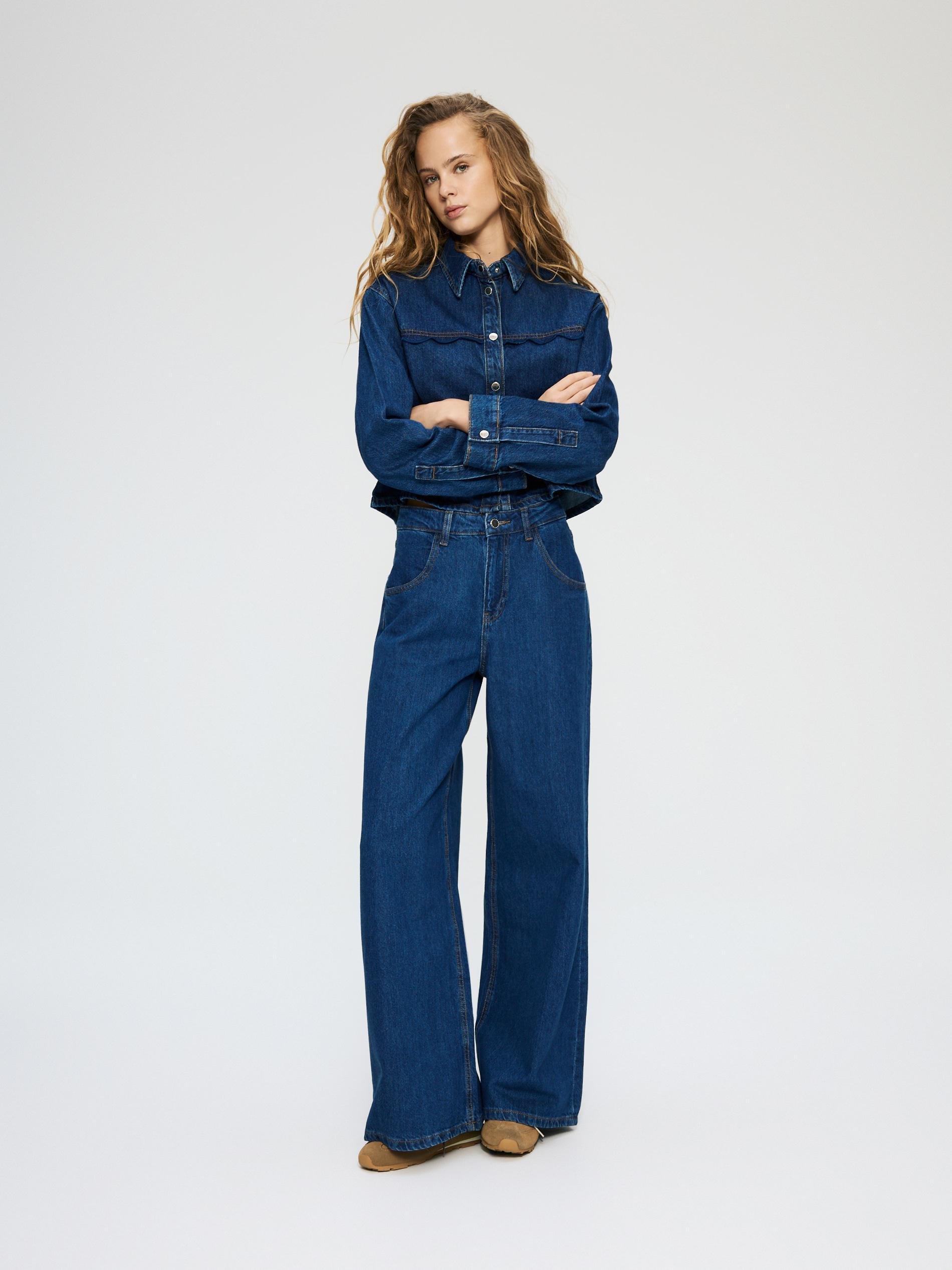 Blue Jeans Denim Shirt, Blue, medium