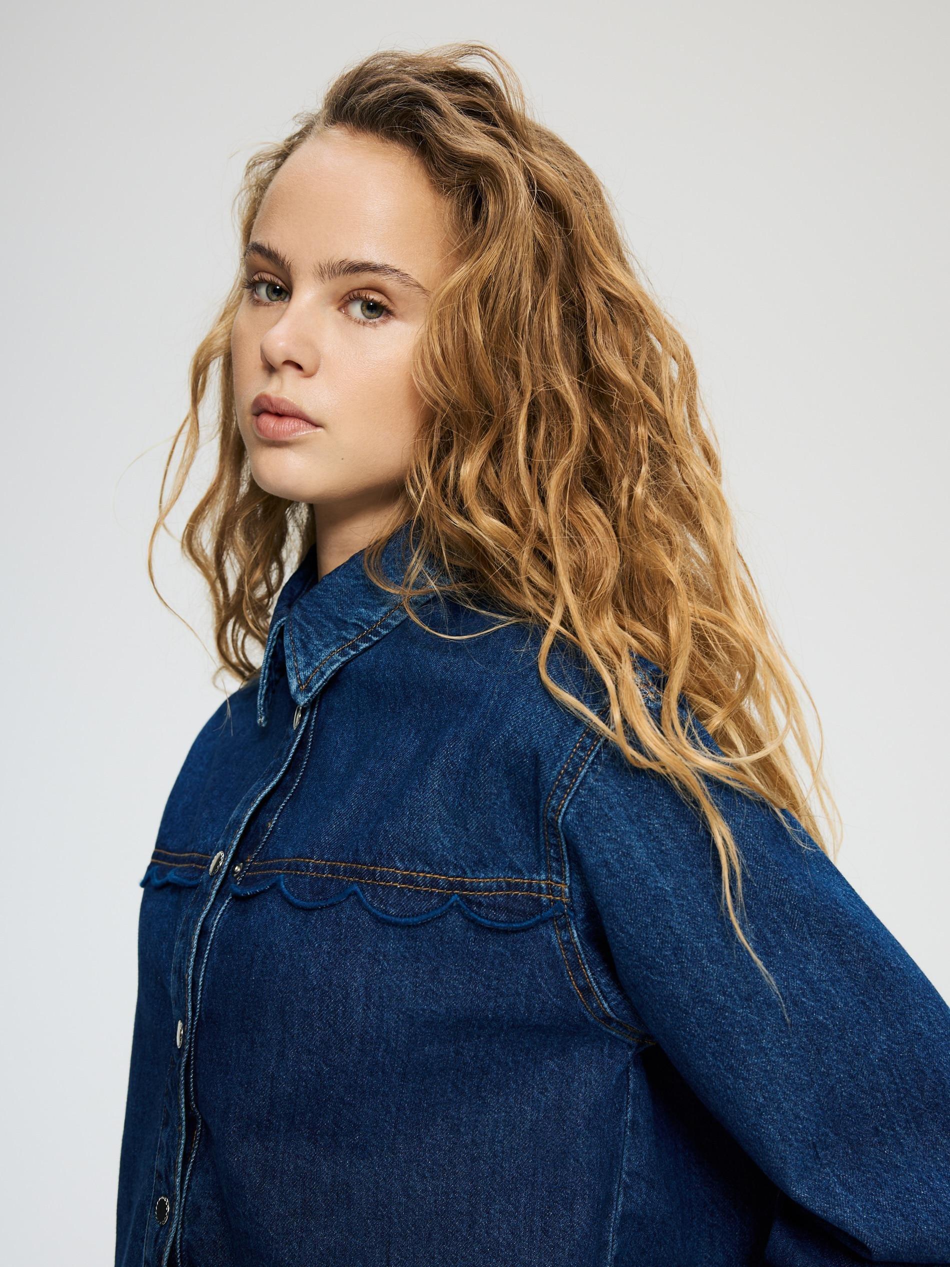 Blue Jeans Denim Shirt, Blue, medium