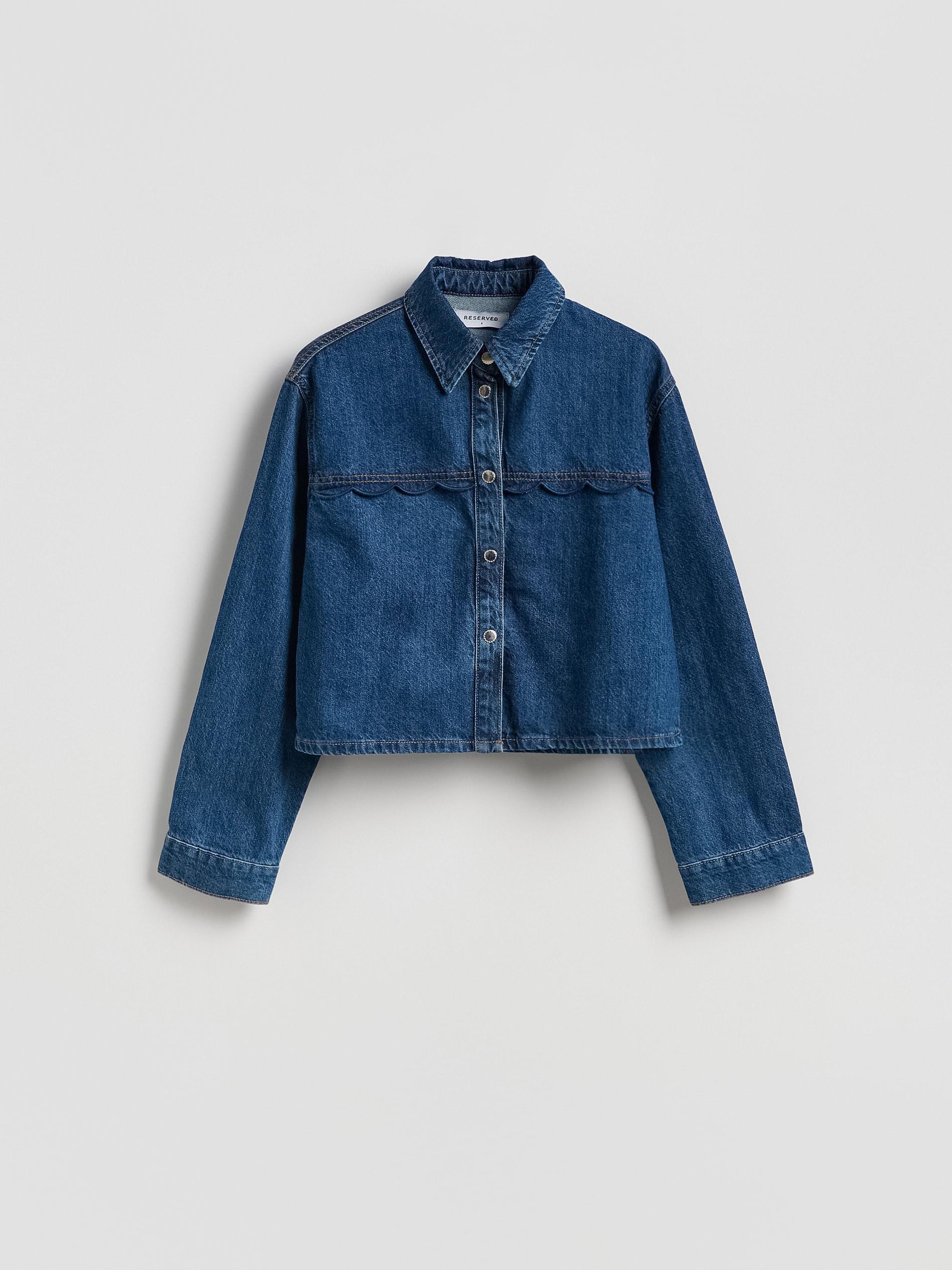 Blue Jeans Denim Shirt, Blue, large image number 6