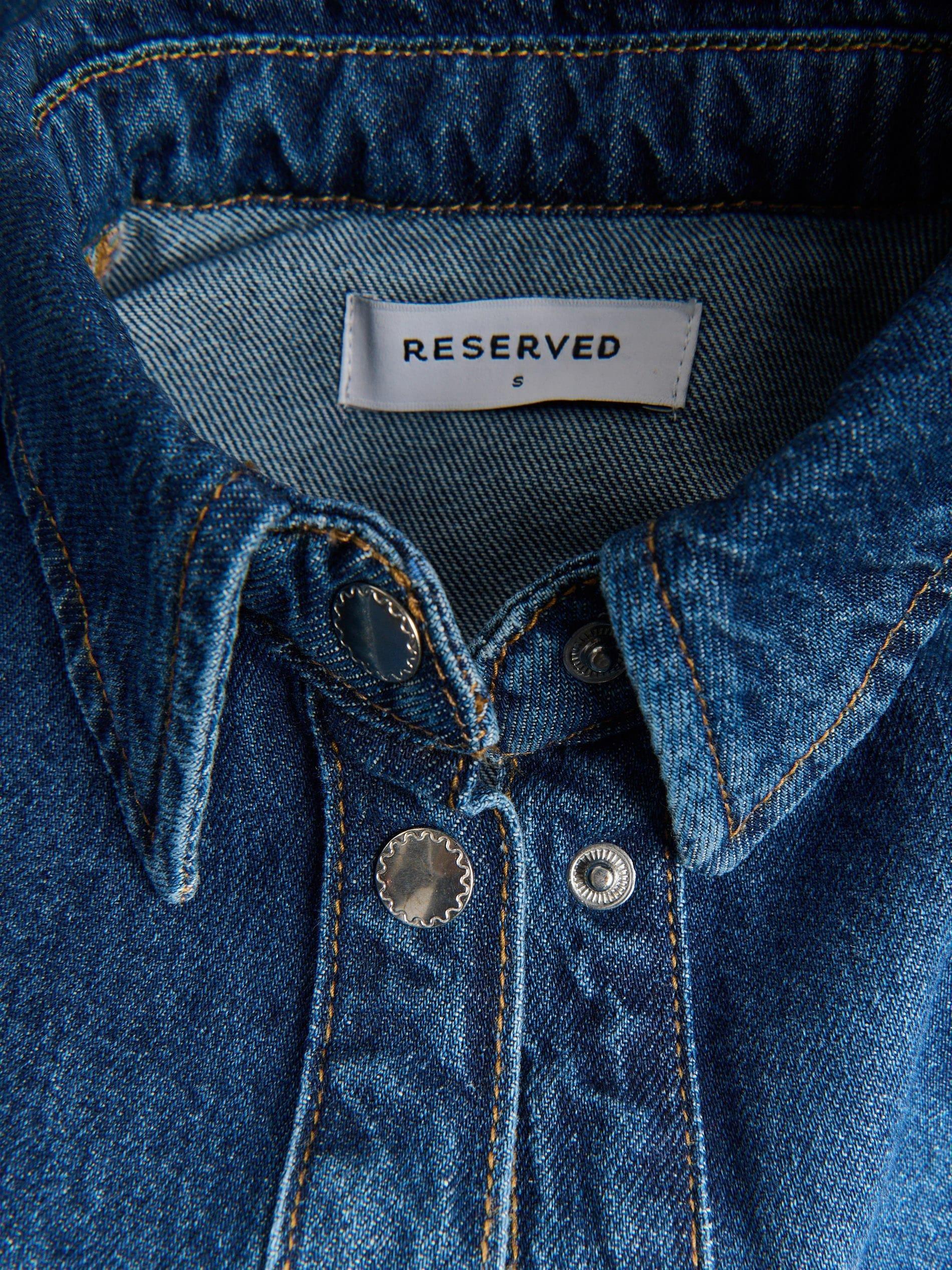 Blue Jeans Denim Shirt, Blue, large image number 8