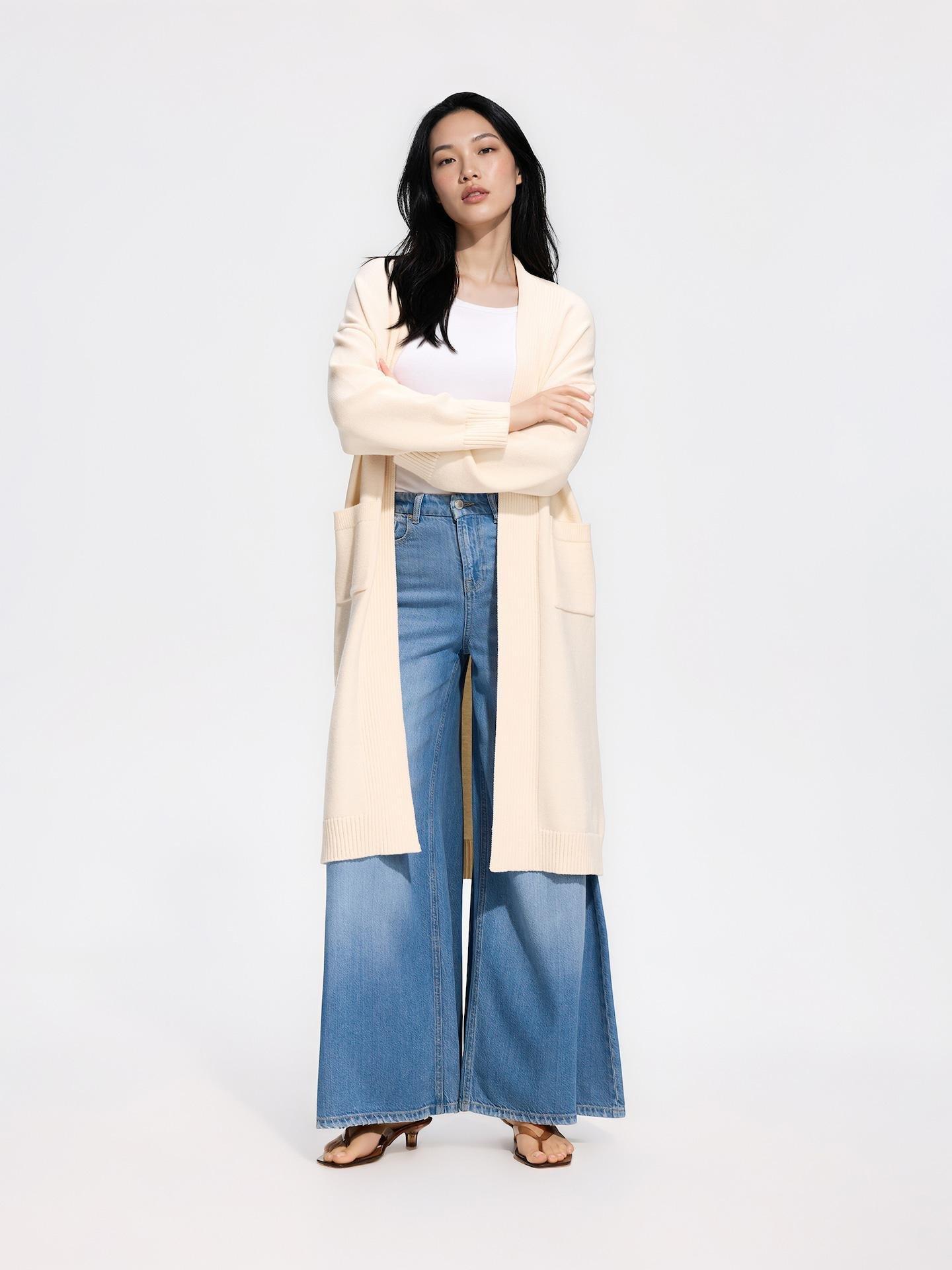 Beige Cardigan With Modal, Ivory, medium
