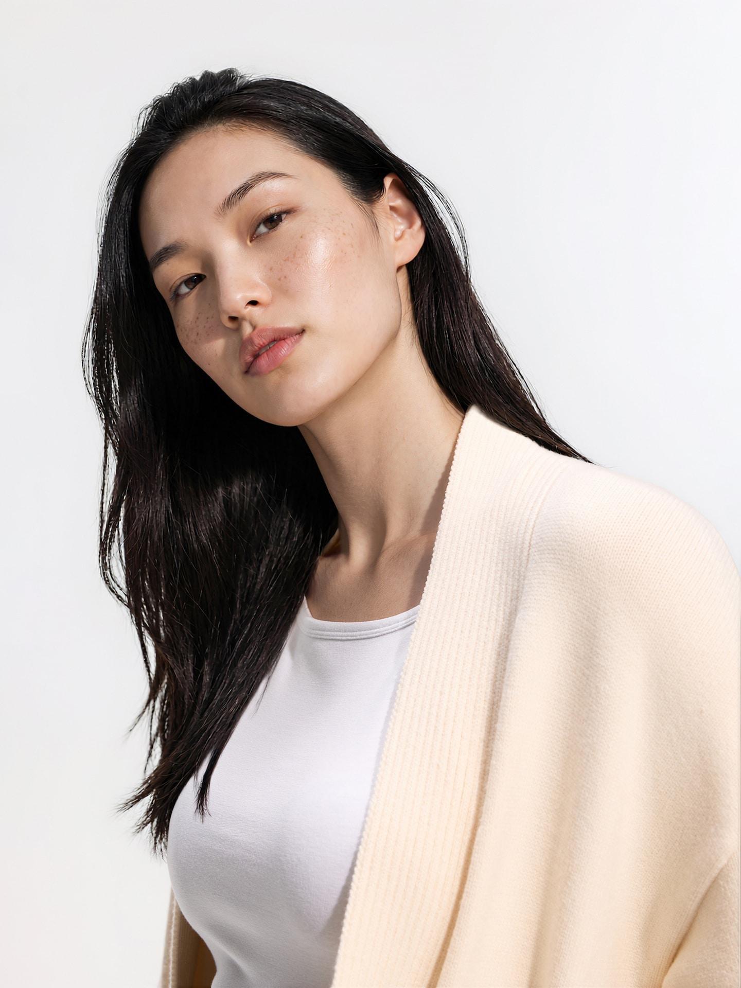 Beige Cardigan With Modal, Ivory, large image number 2