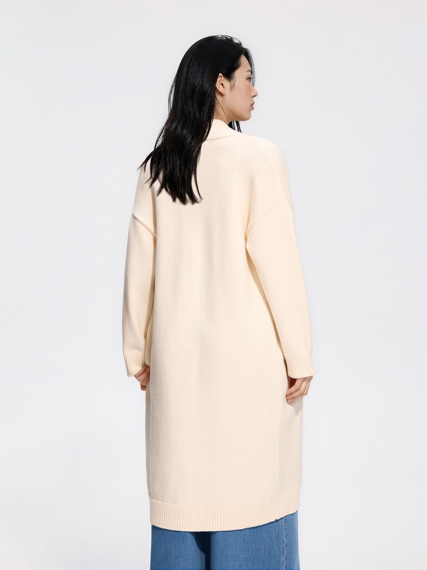 Beige Cardigan With Modal, Ivory, large image number 3