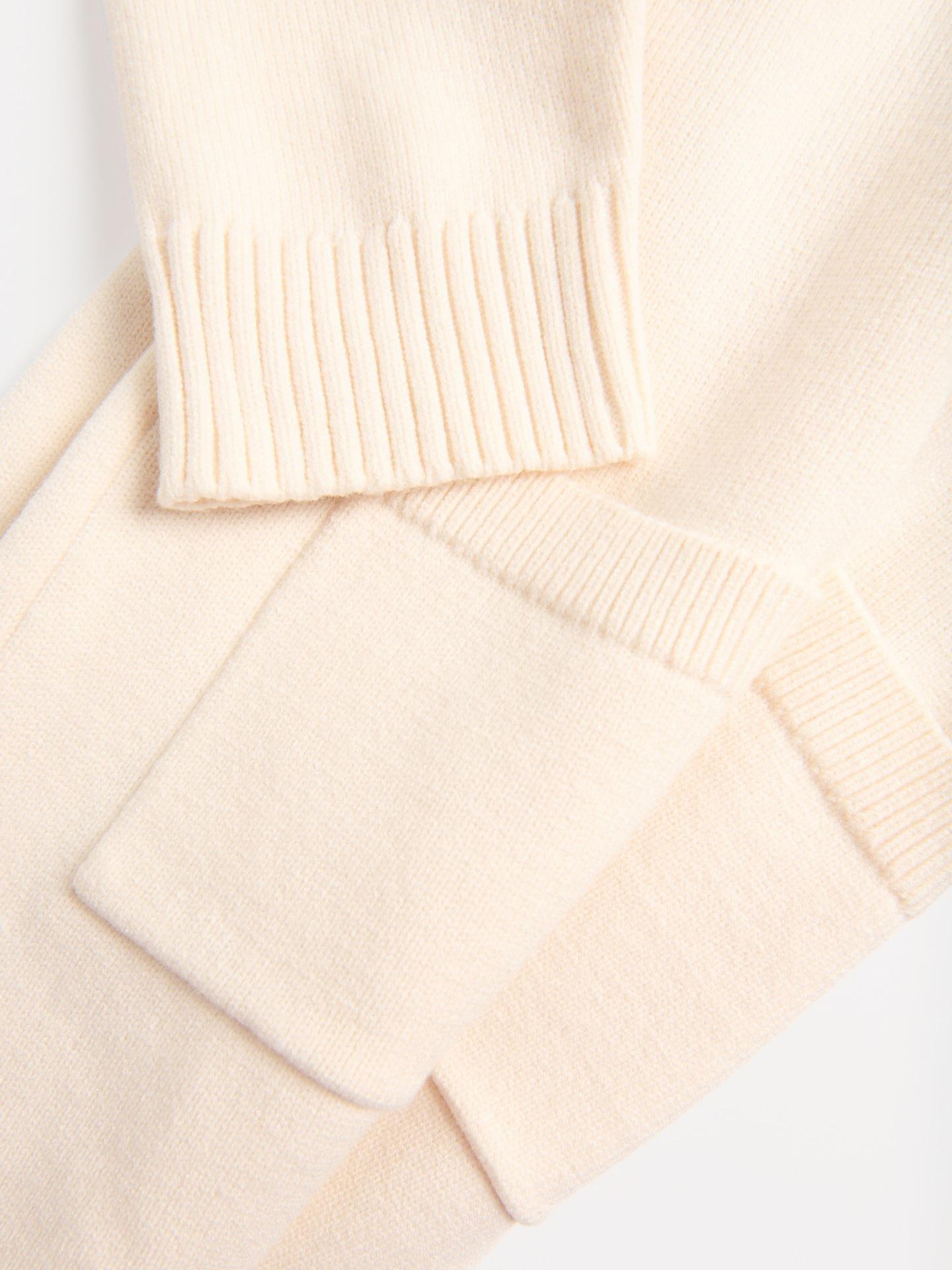 Beige Cardigan With Modal, Ivory, large image number 5