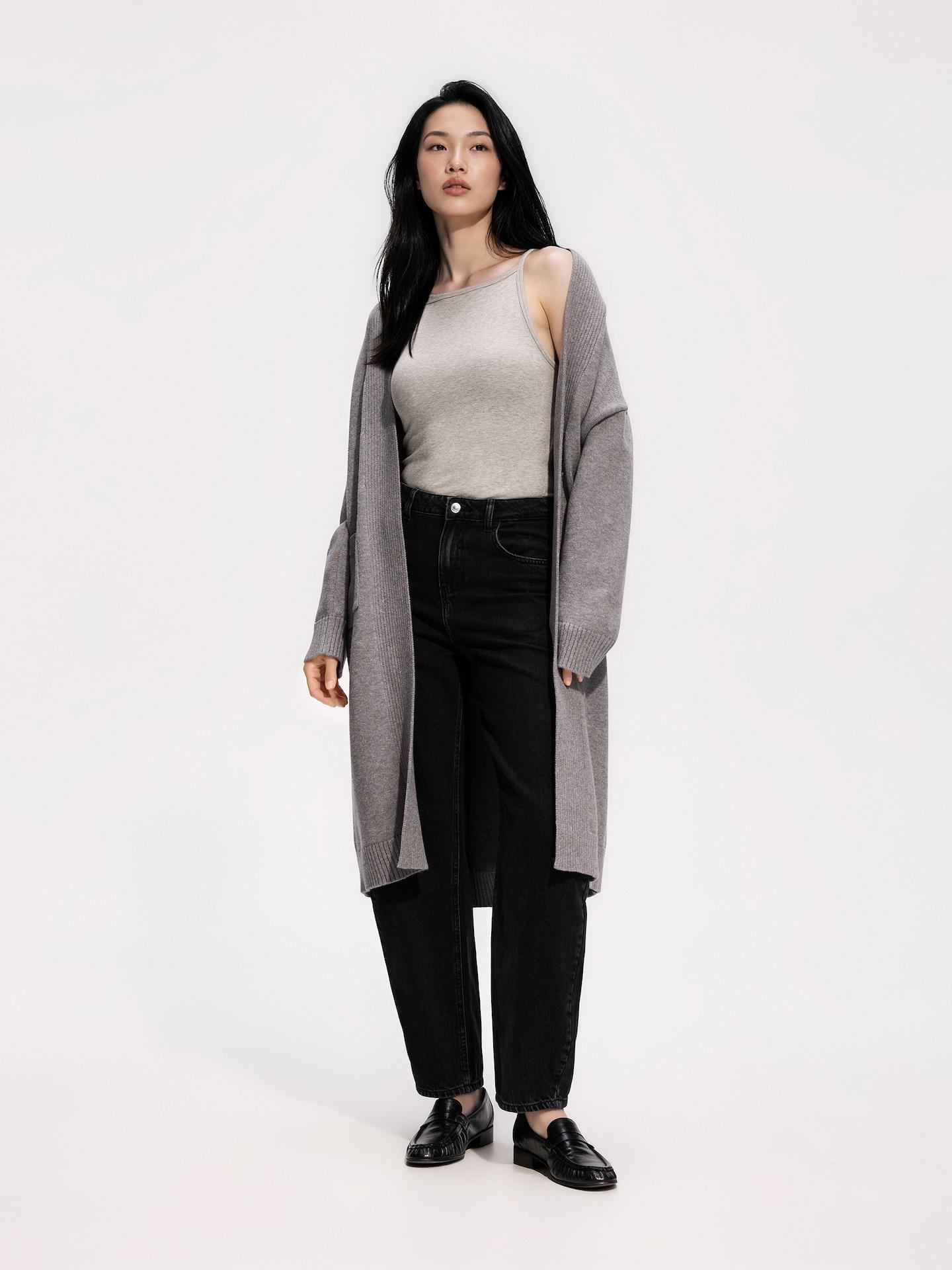 Grey Cardigan With Modal, Grey, large image number 2