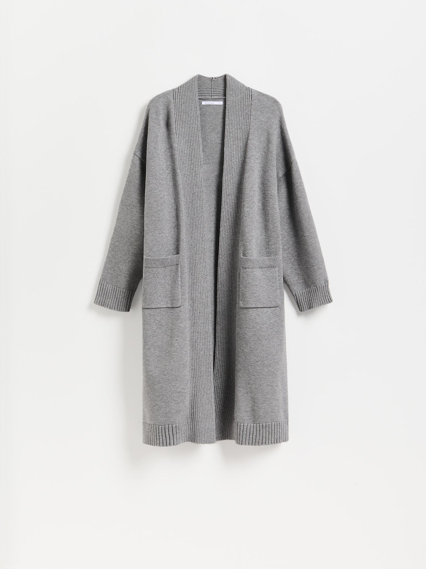 Grey Cardigan With Modal, Grey, large image number 4