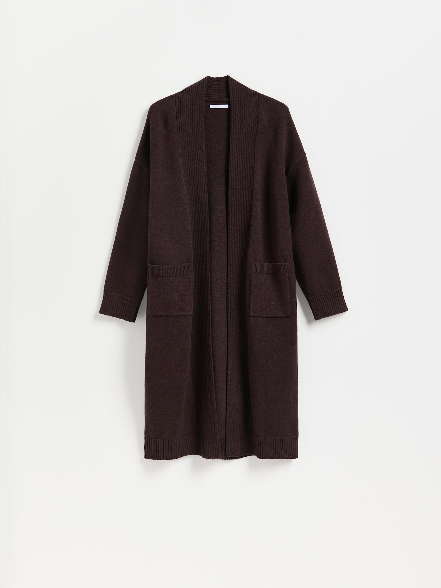 Brown Cardigan With Modal, Brown, large image number 4