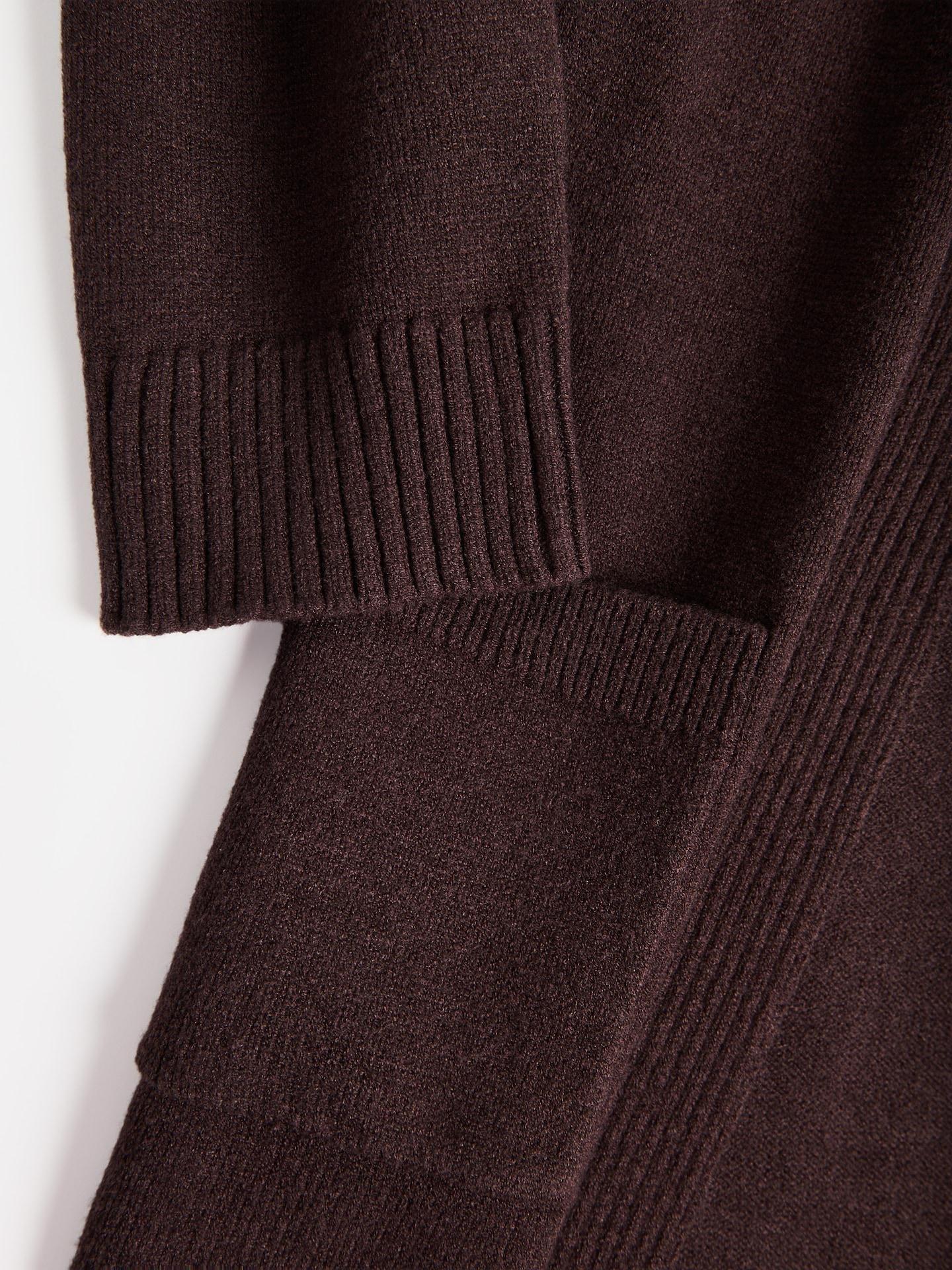 Brown Cardigan With Modal, Brown, large image number 5