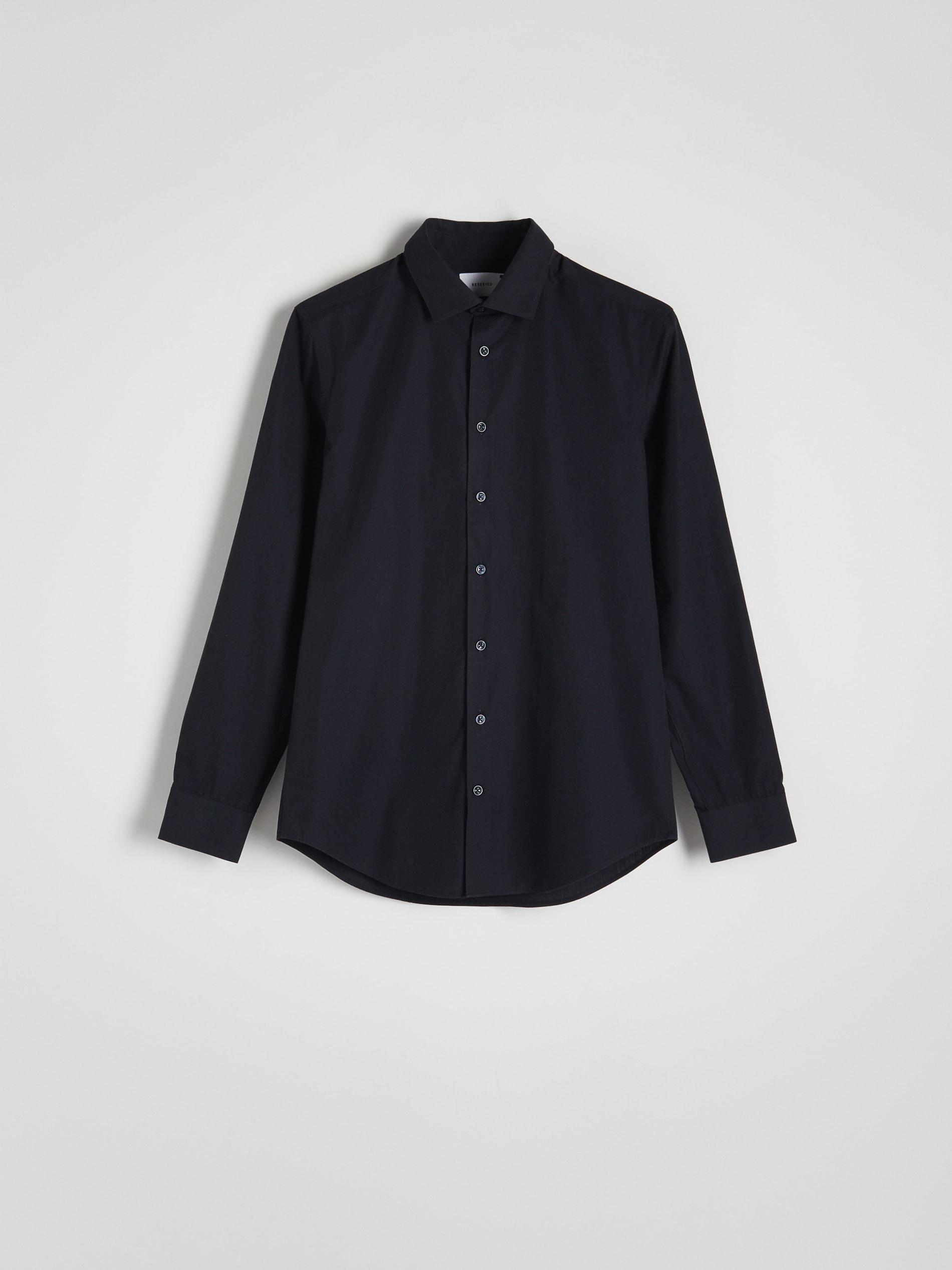 Navy Slim Fit Shirt, Navy, large image number 3