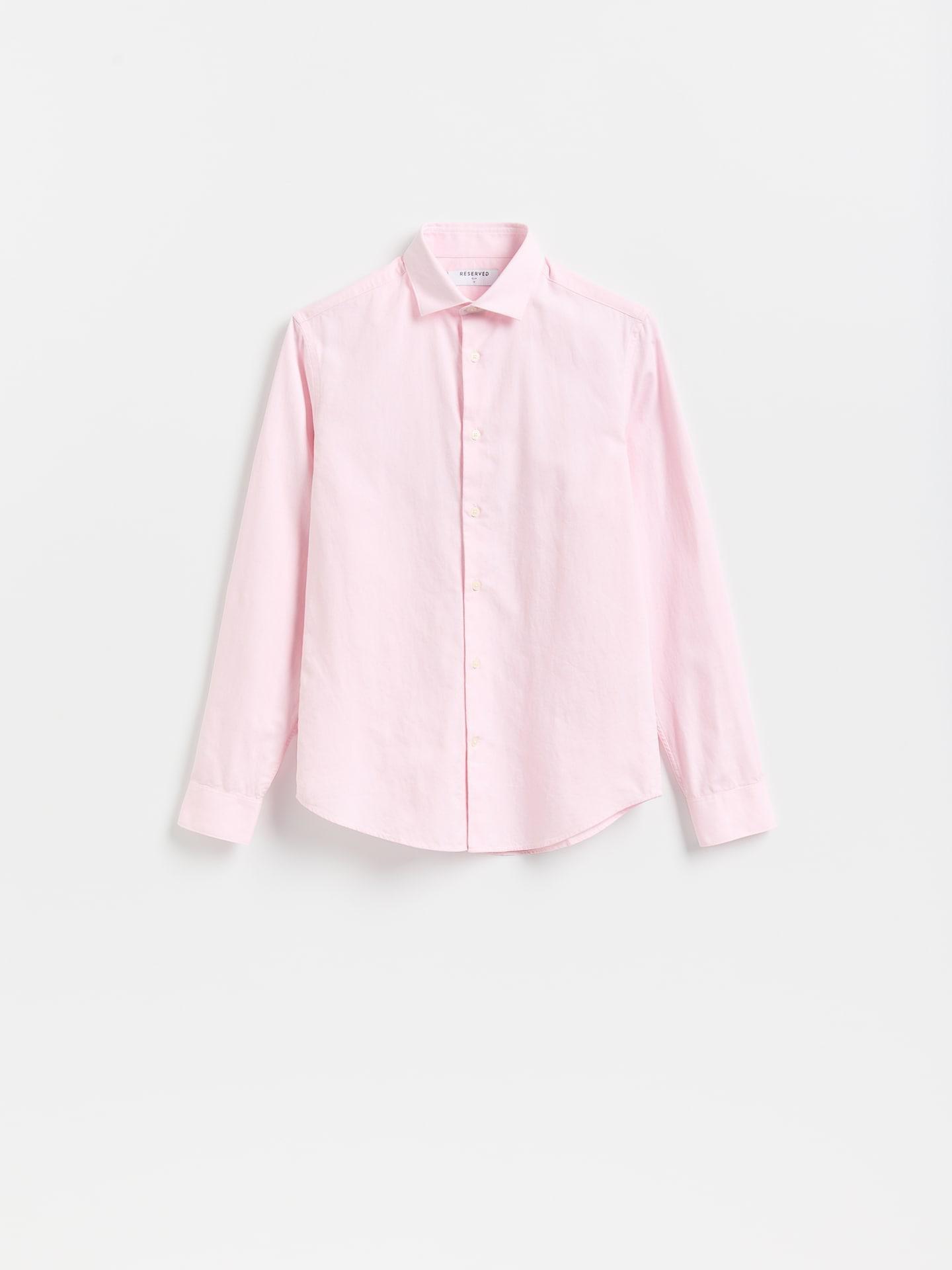 Pink Slim Fit Egyptian Cotton Shirt, Pink, large image number 6