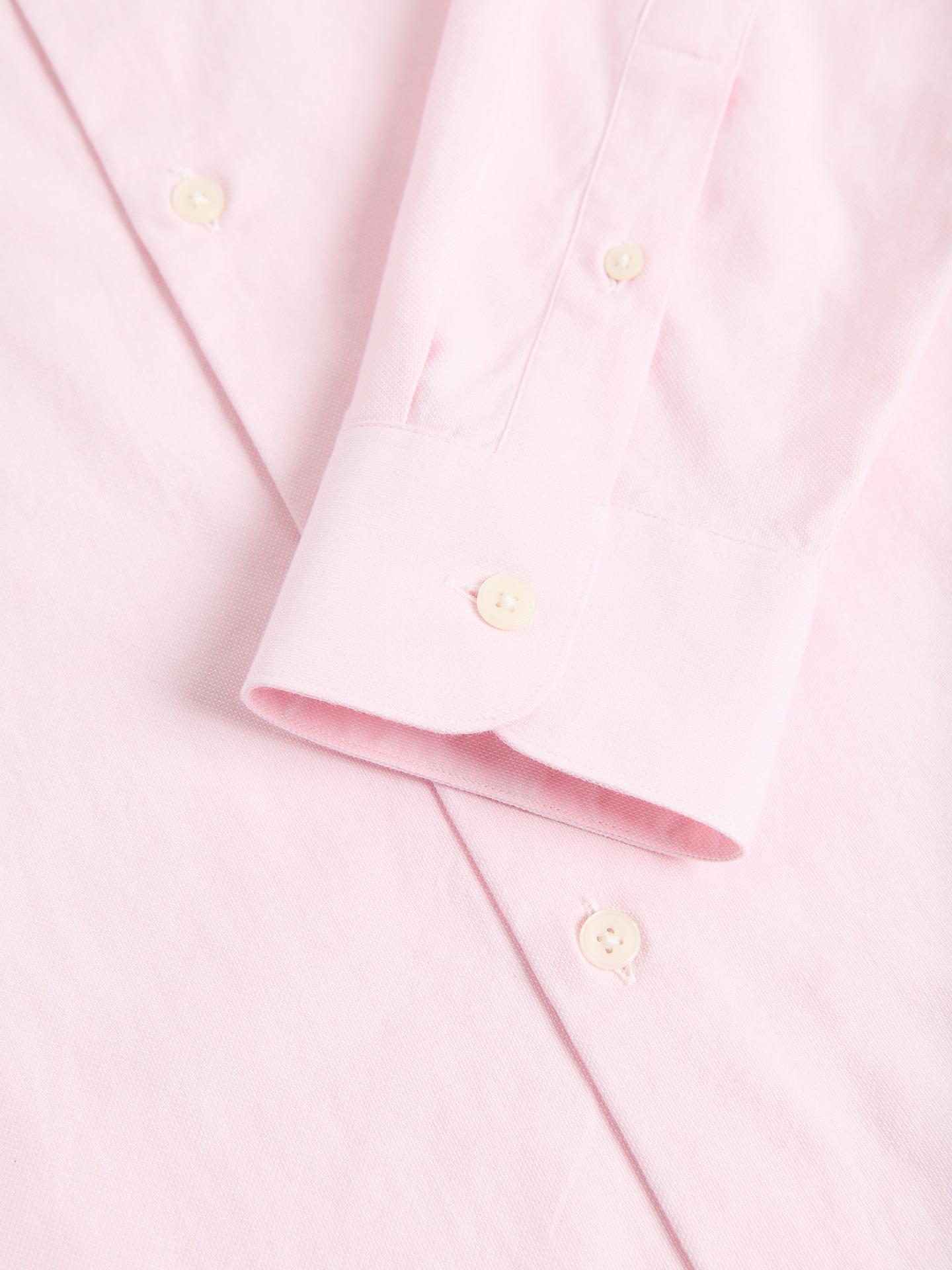 Pink Slim Fit Egyptian Cotton Shirt, Pink, large image number 7