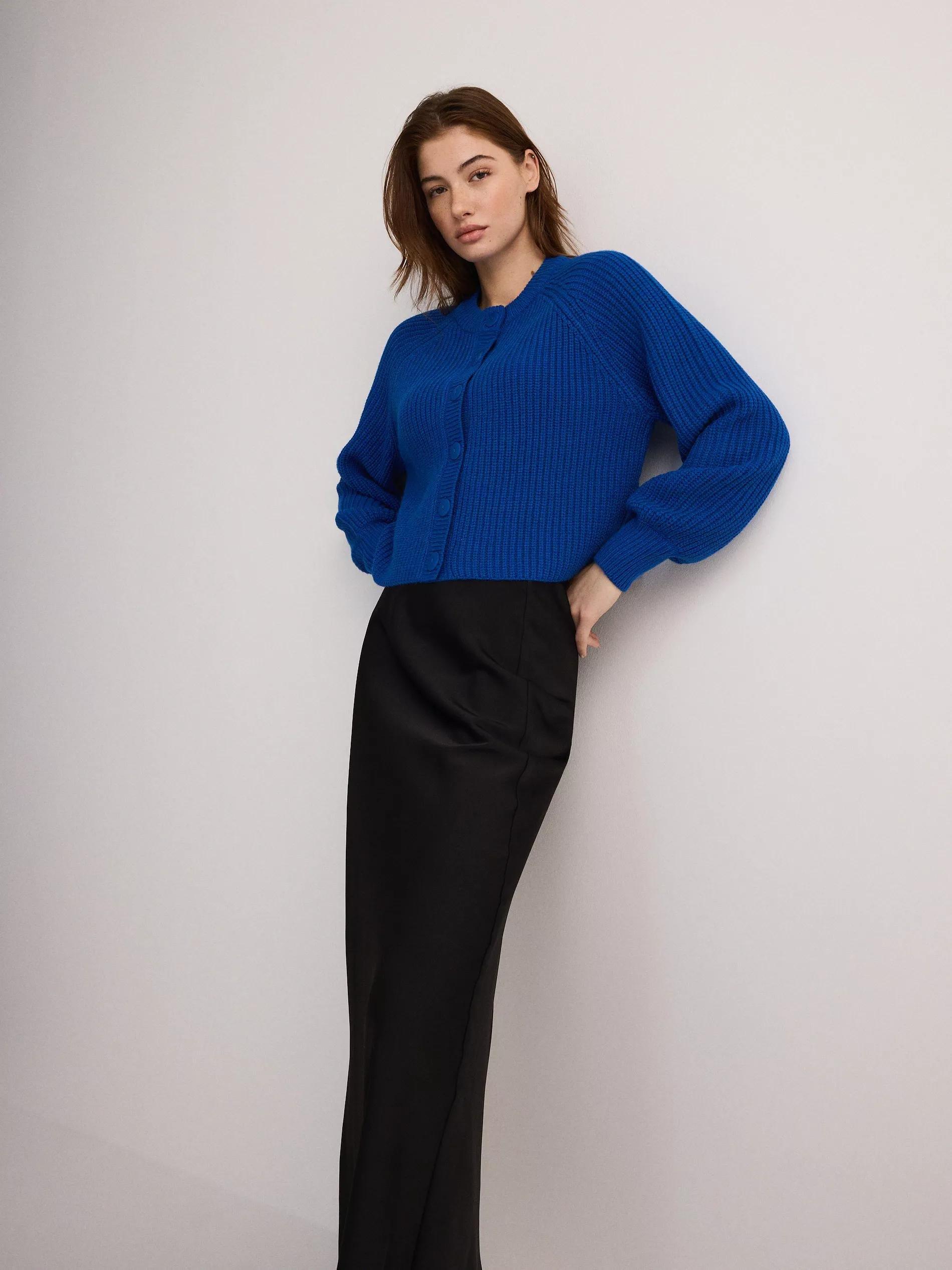 Black Midi Skirt, Black, large image number 3