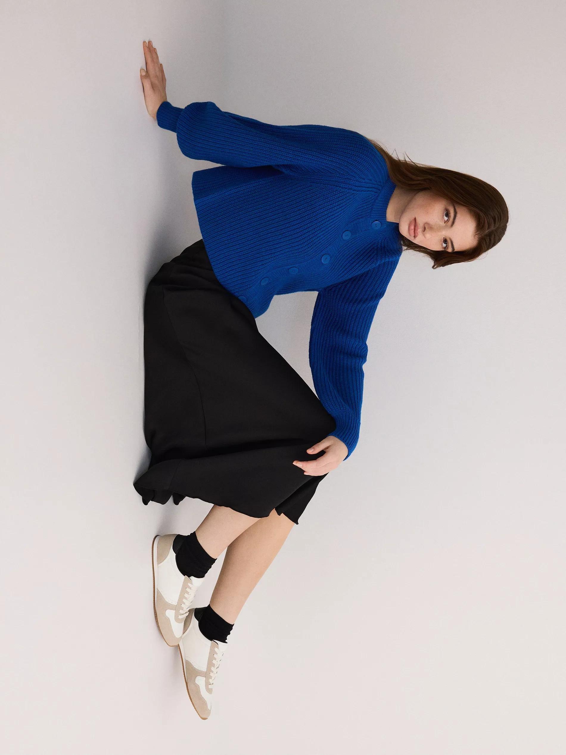 Black Midi Skirt, Black, large image number 4