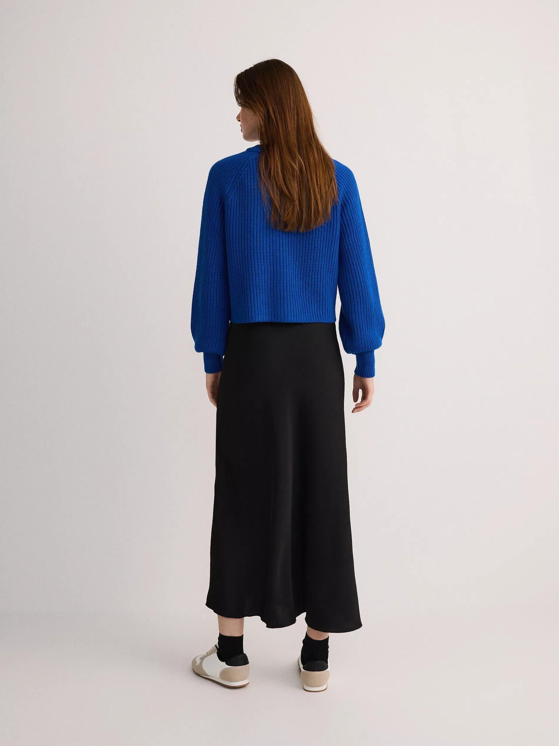 Black Midi Skirt, Black, large image number 6