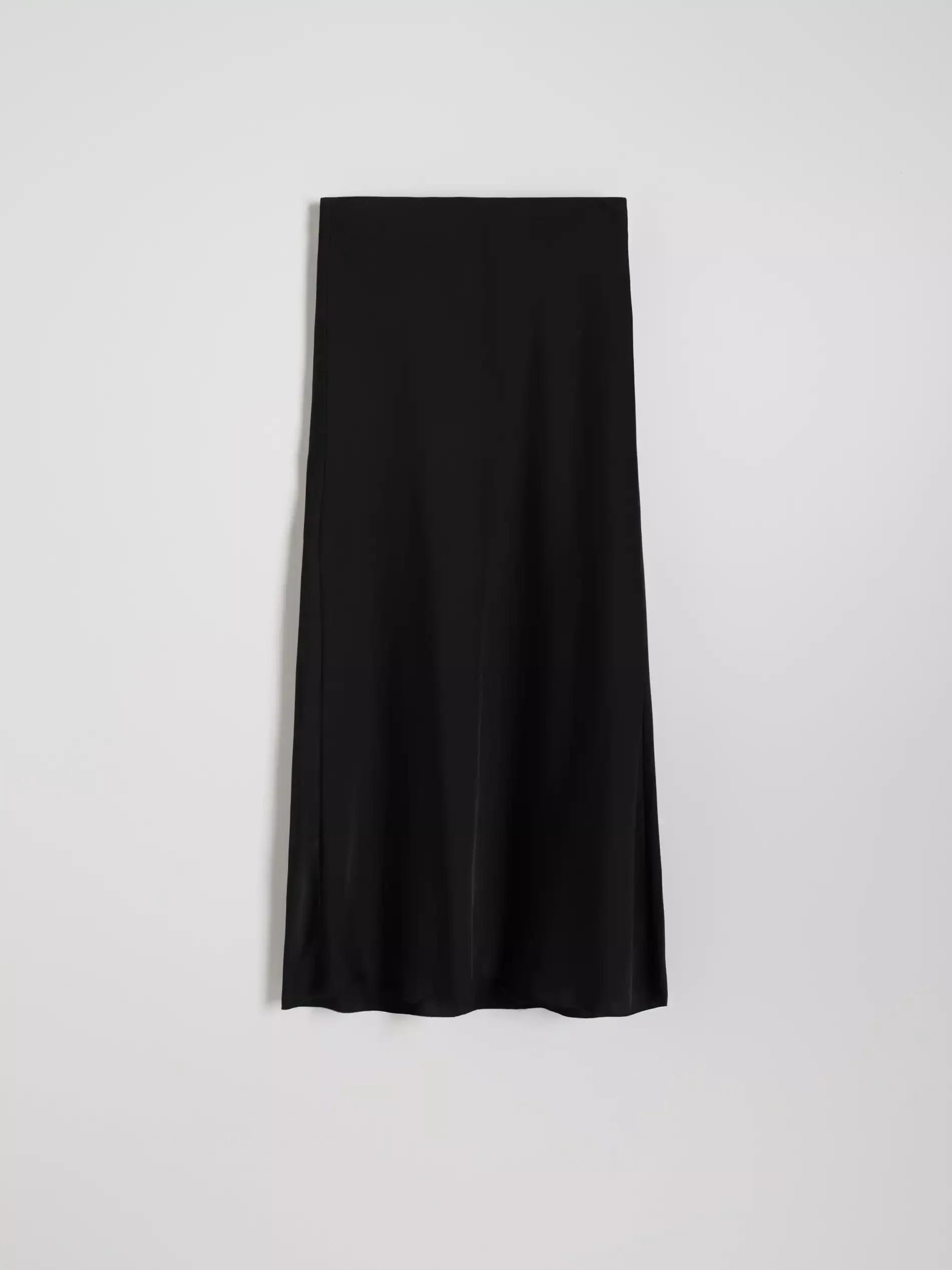 Black Midi Skirt, Black, large image number 8