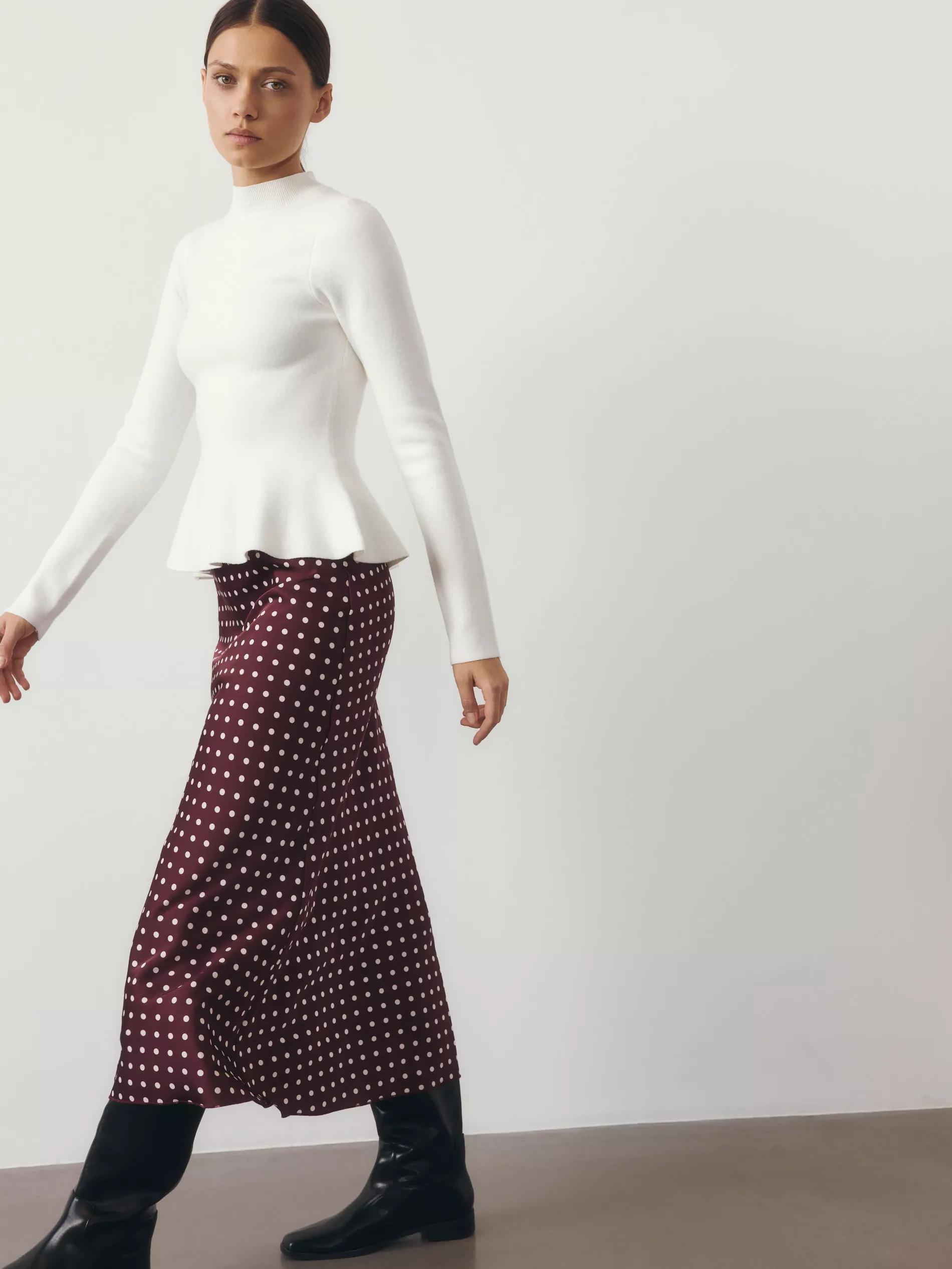 Multicolour Flared Midi Skirt, , large image number 1