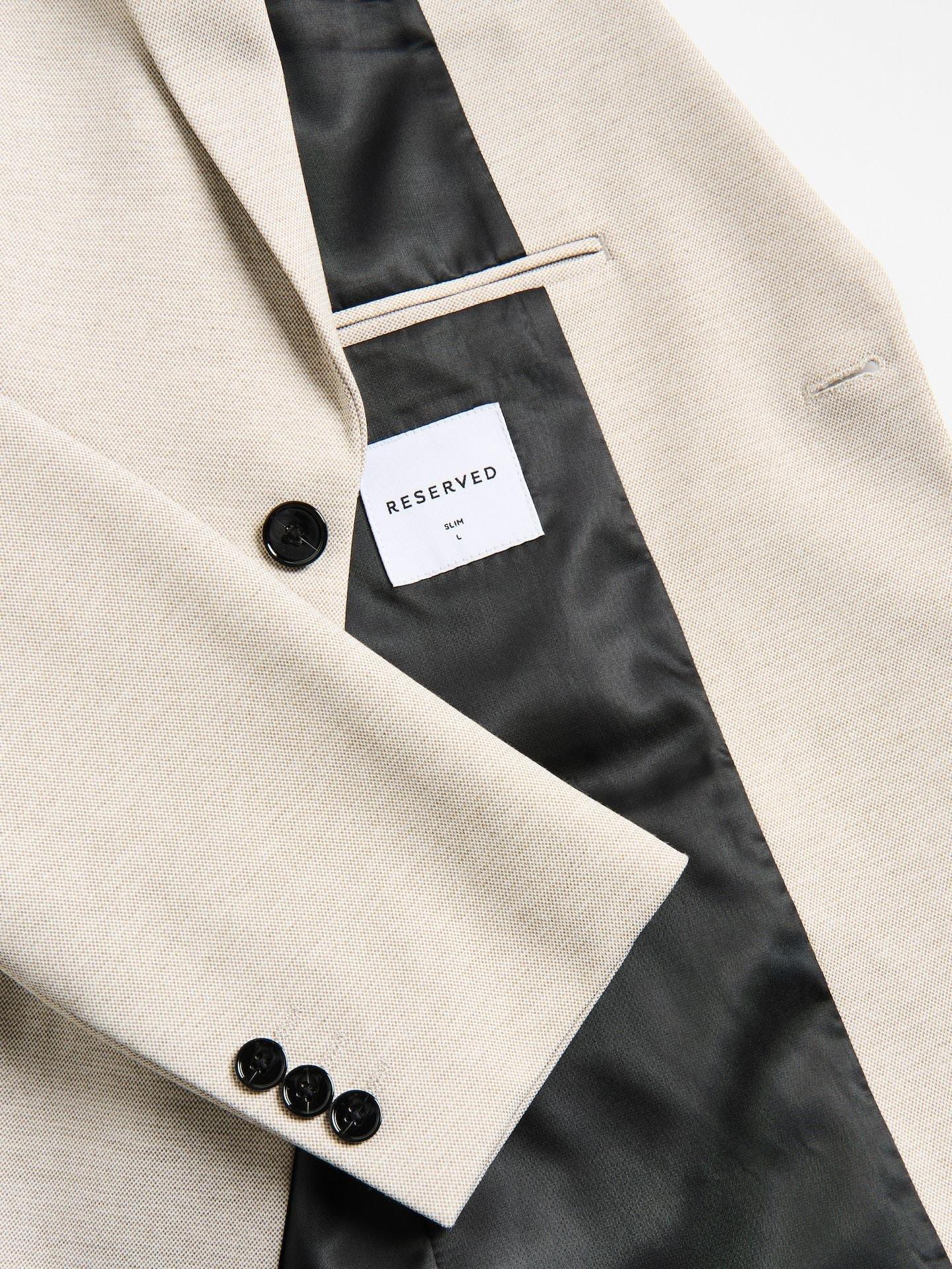 Beige Slim Fit Blazer, Beige, large image number 5