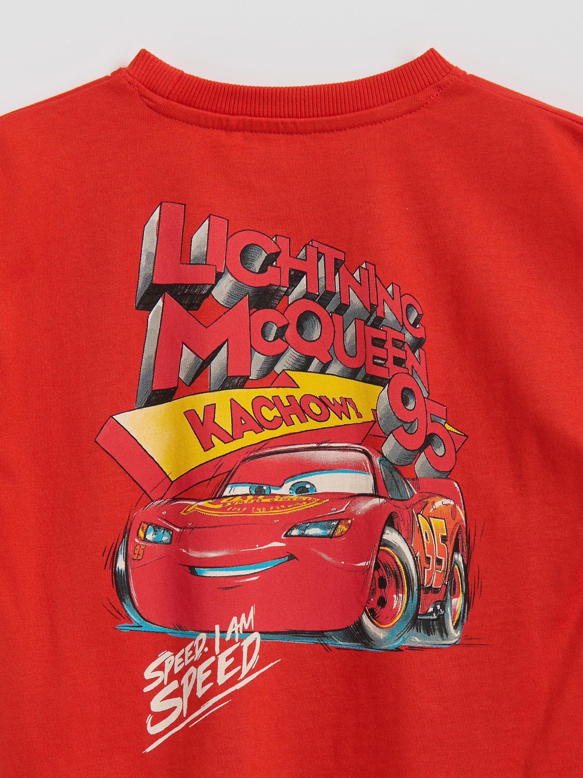 Red Cotton T-Shirt Cars, Red, large image number 1