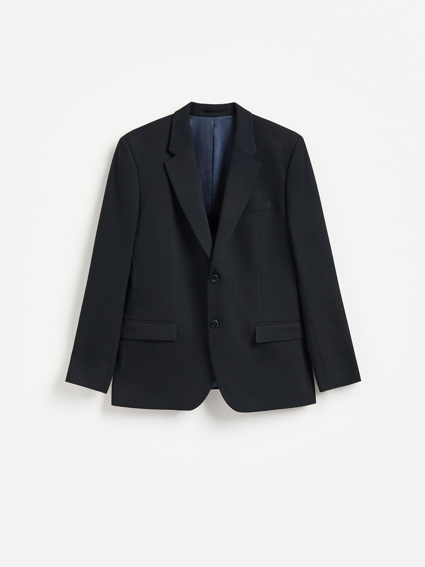 Navy Slim Fit Blazer With Viscose Blend, Navy, large image number 4