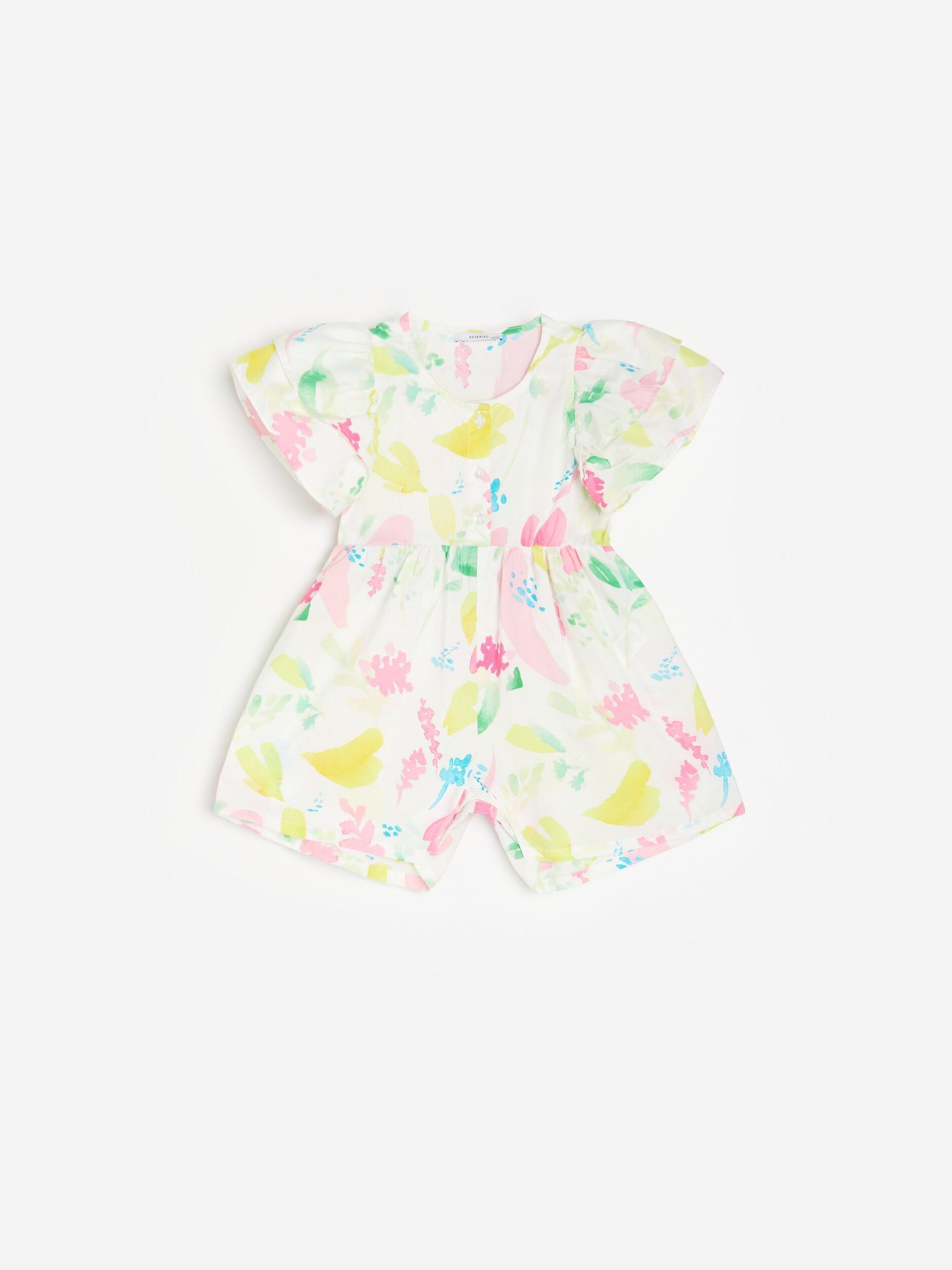 Multicolor Jumpsuit With Ruffles, Kids Girl, , large image number 0
