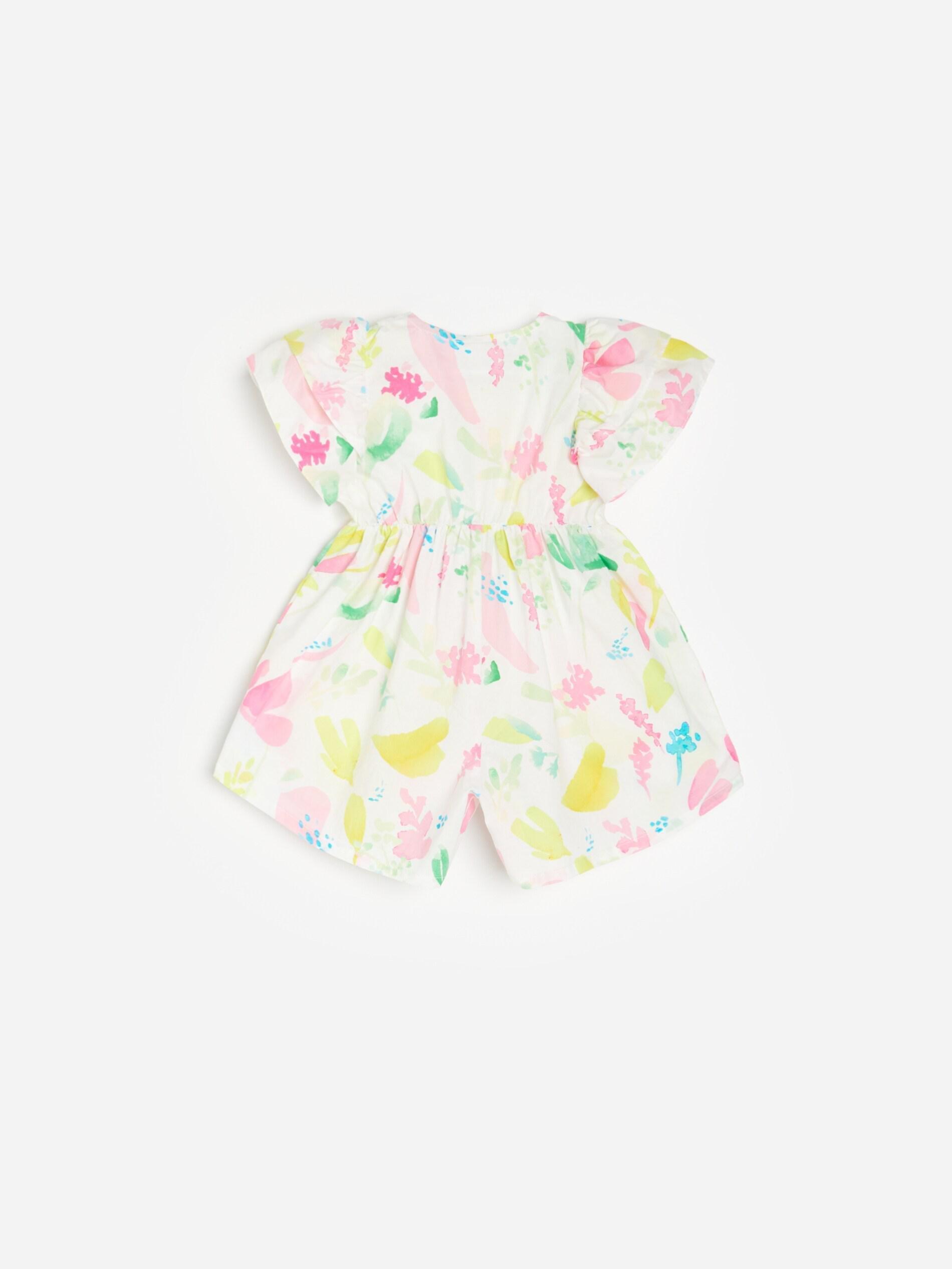 Multicolor Jumpsuit With Ruffles, Kids Girl, , large image number 1