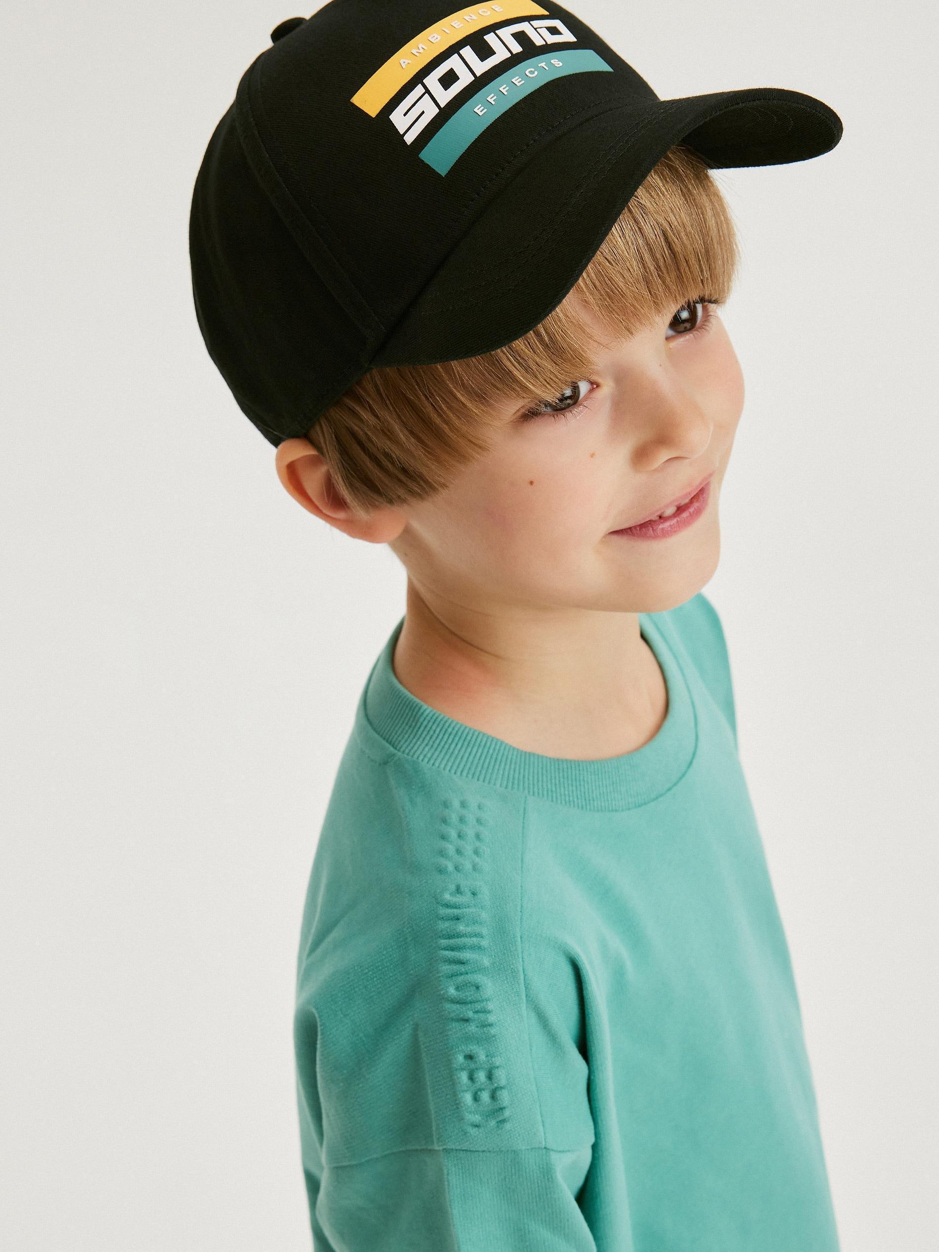 Green Round Neck T-Shirt, Kids Boys, , large image number 4