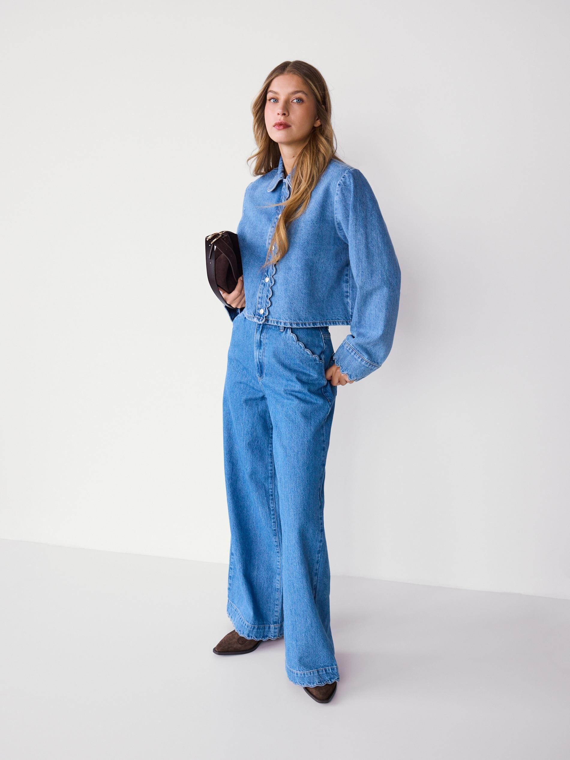Blue Denim Jacket, Blue, large image number 0