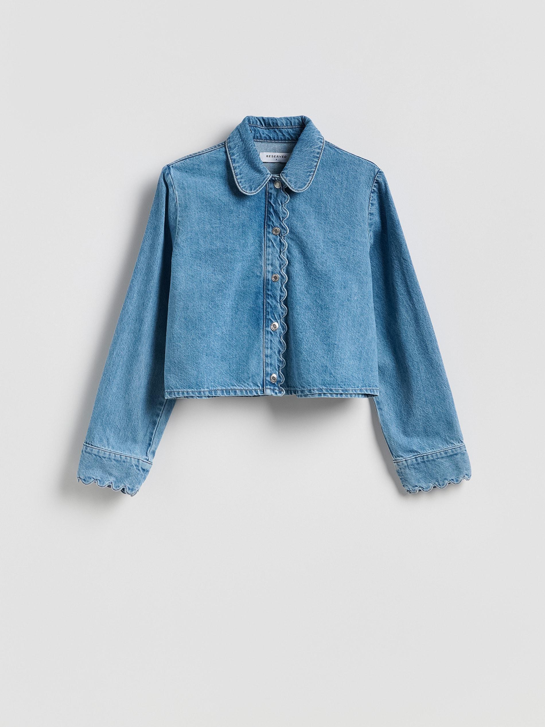 Blue Denim Jacket, Blue, large image number 4
