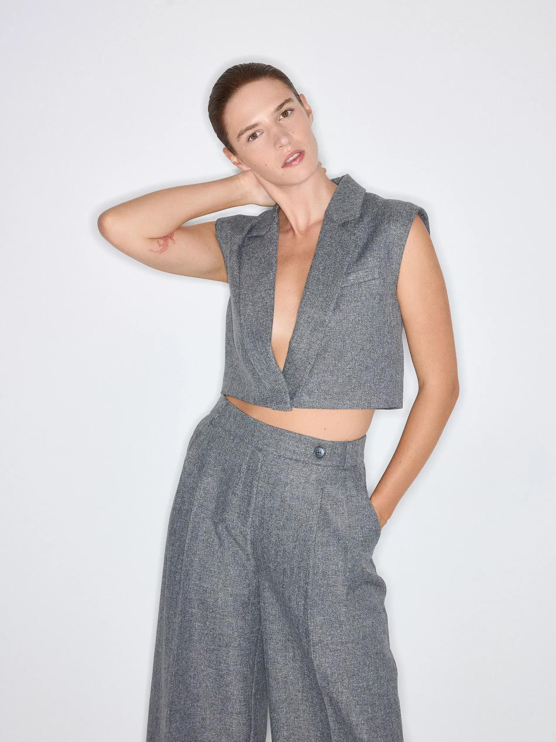 Grey Mottled Sweater, , large image number 0