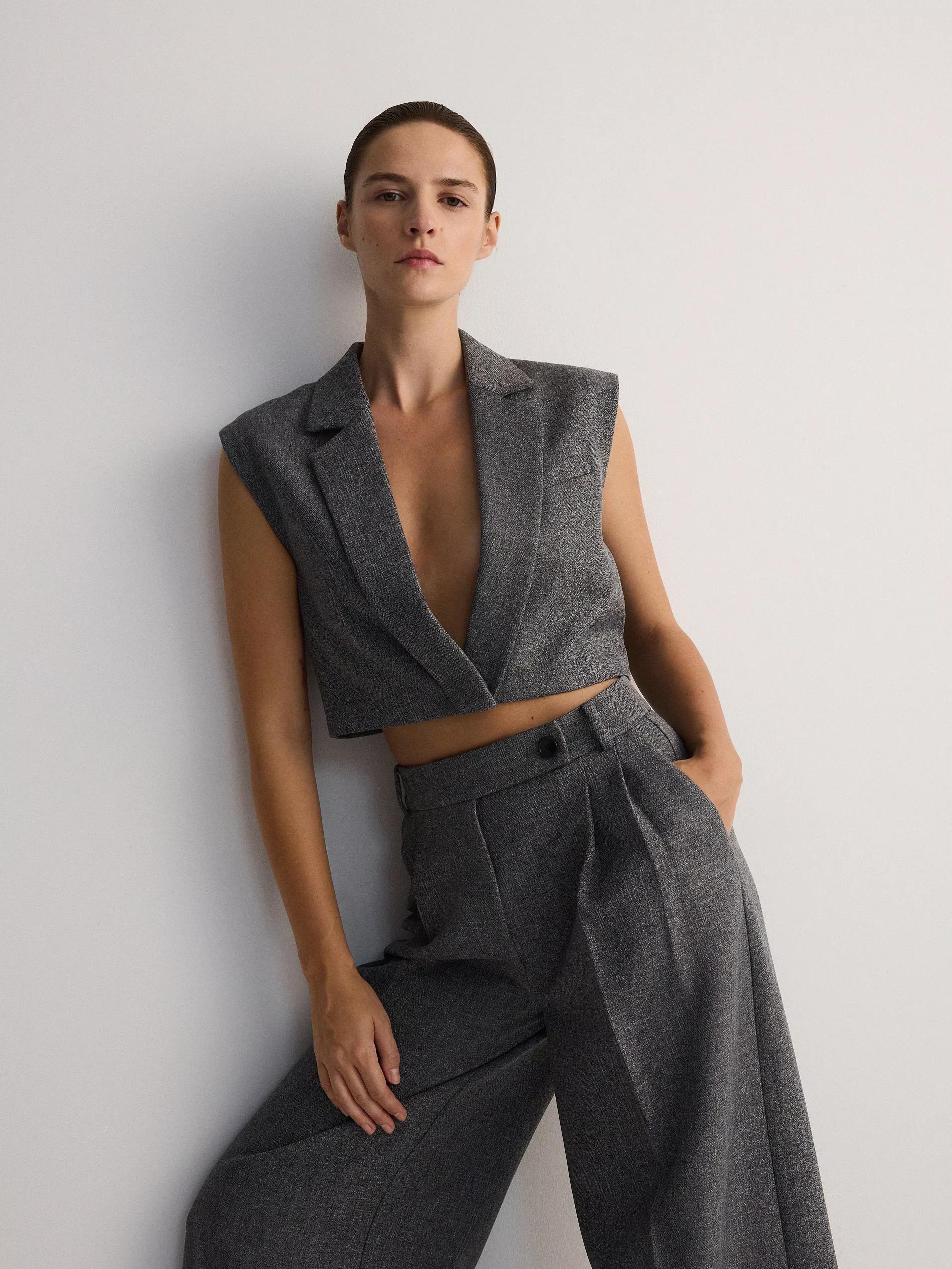 Grey Mottled Sweater, , large image number 4
