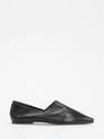 Reserved - Black Leather Loafers, Women