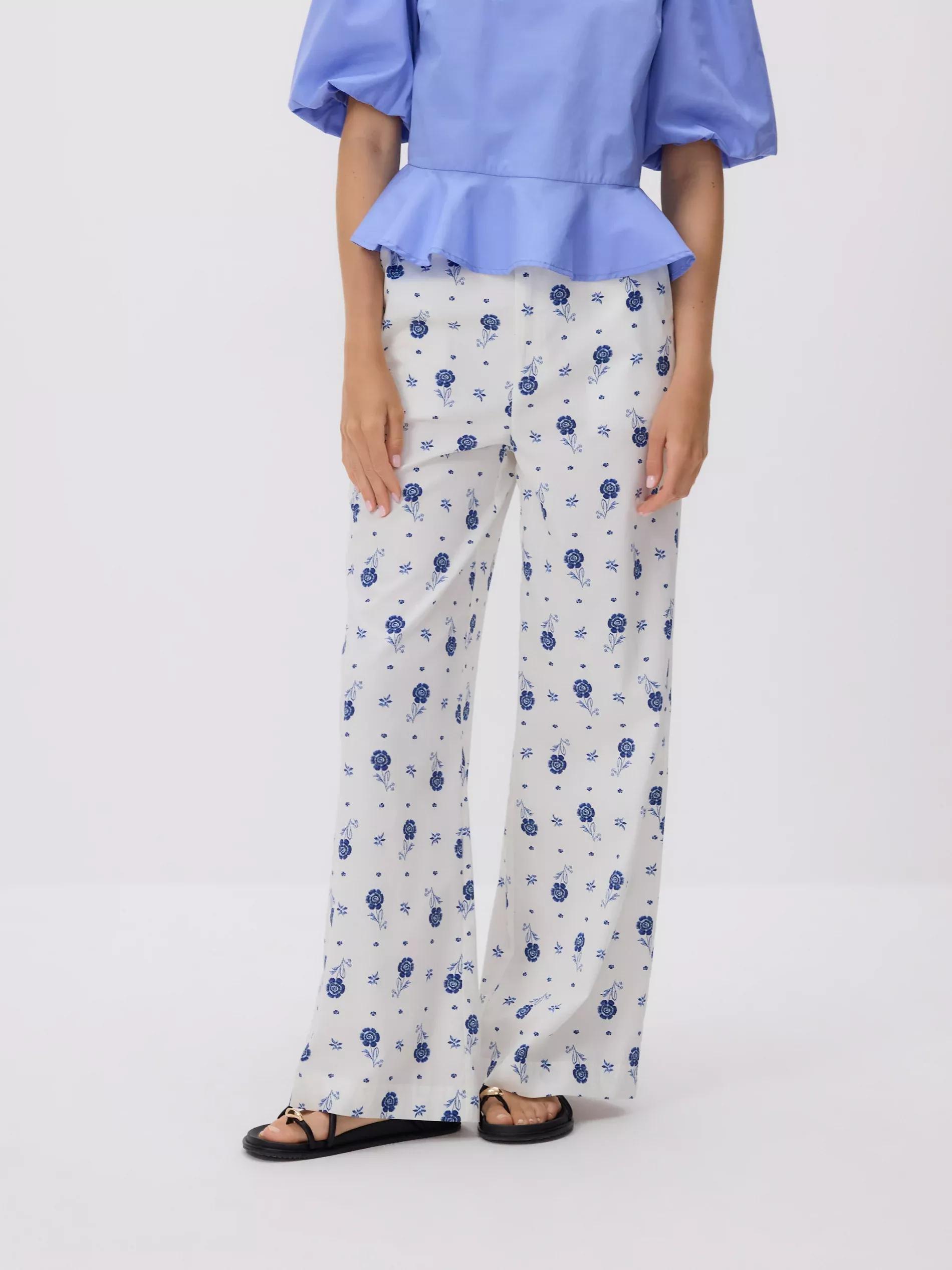 Multicolour Floral Trousers, Multicolor, large image number 2