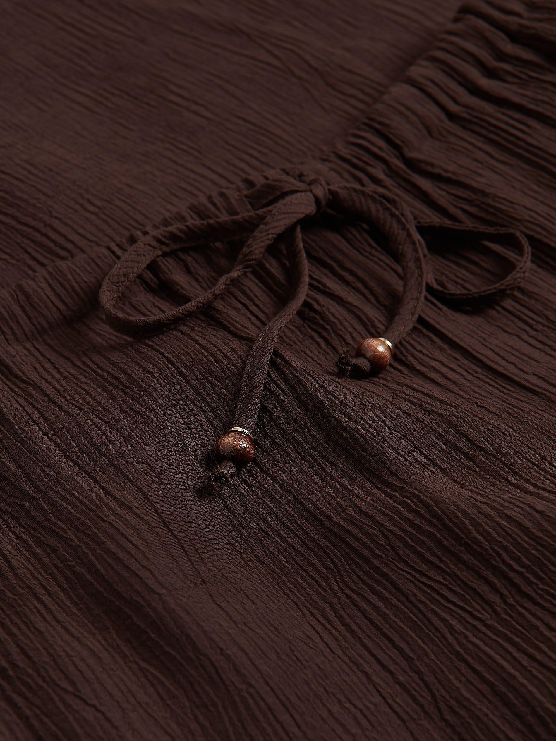 Brown Loose Trousers With Viscose, , large image number 4
