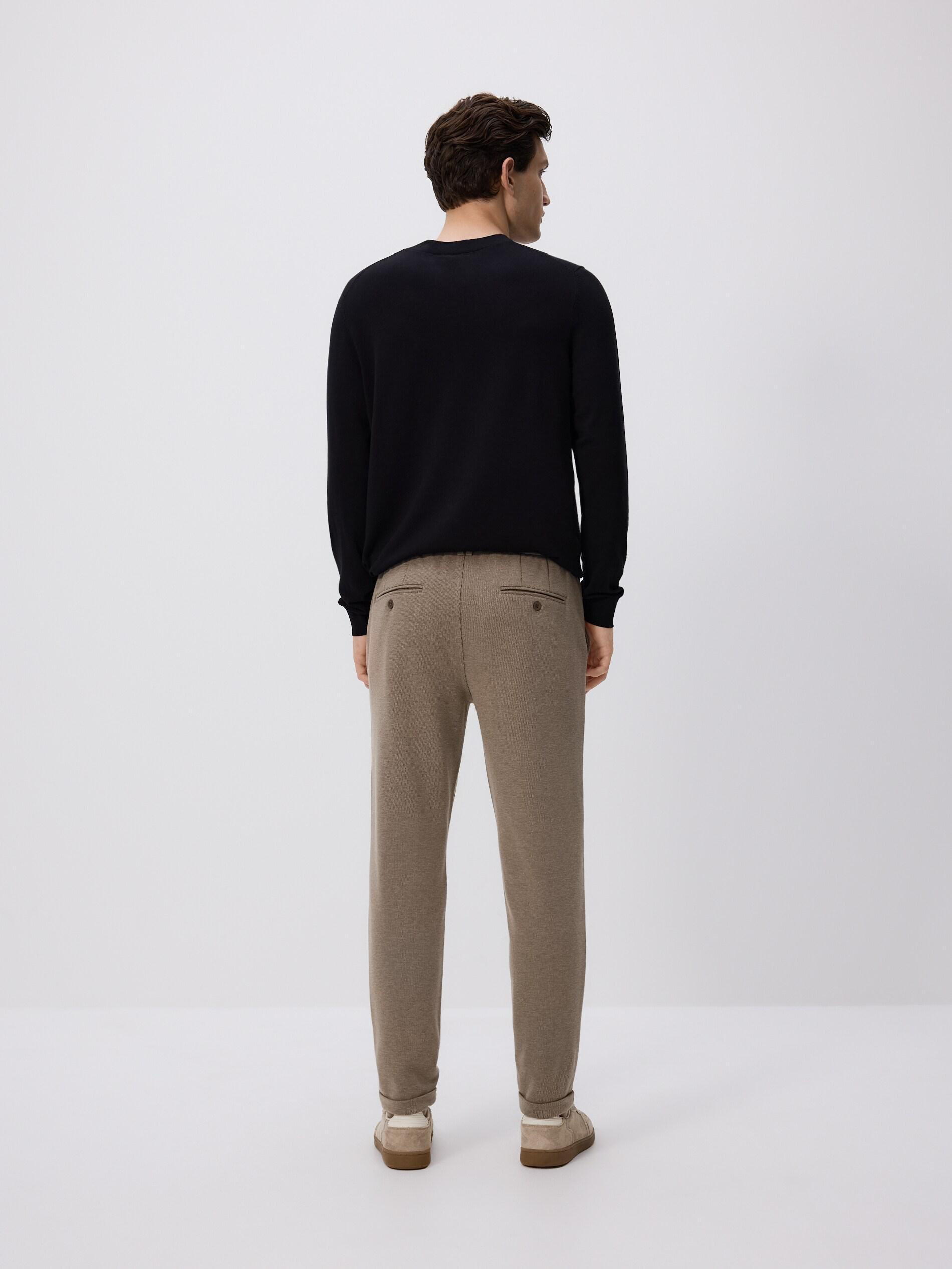 Beige Chino Slim Trousers, Beige, large image number 4