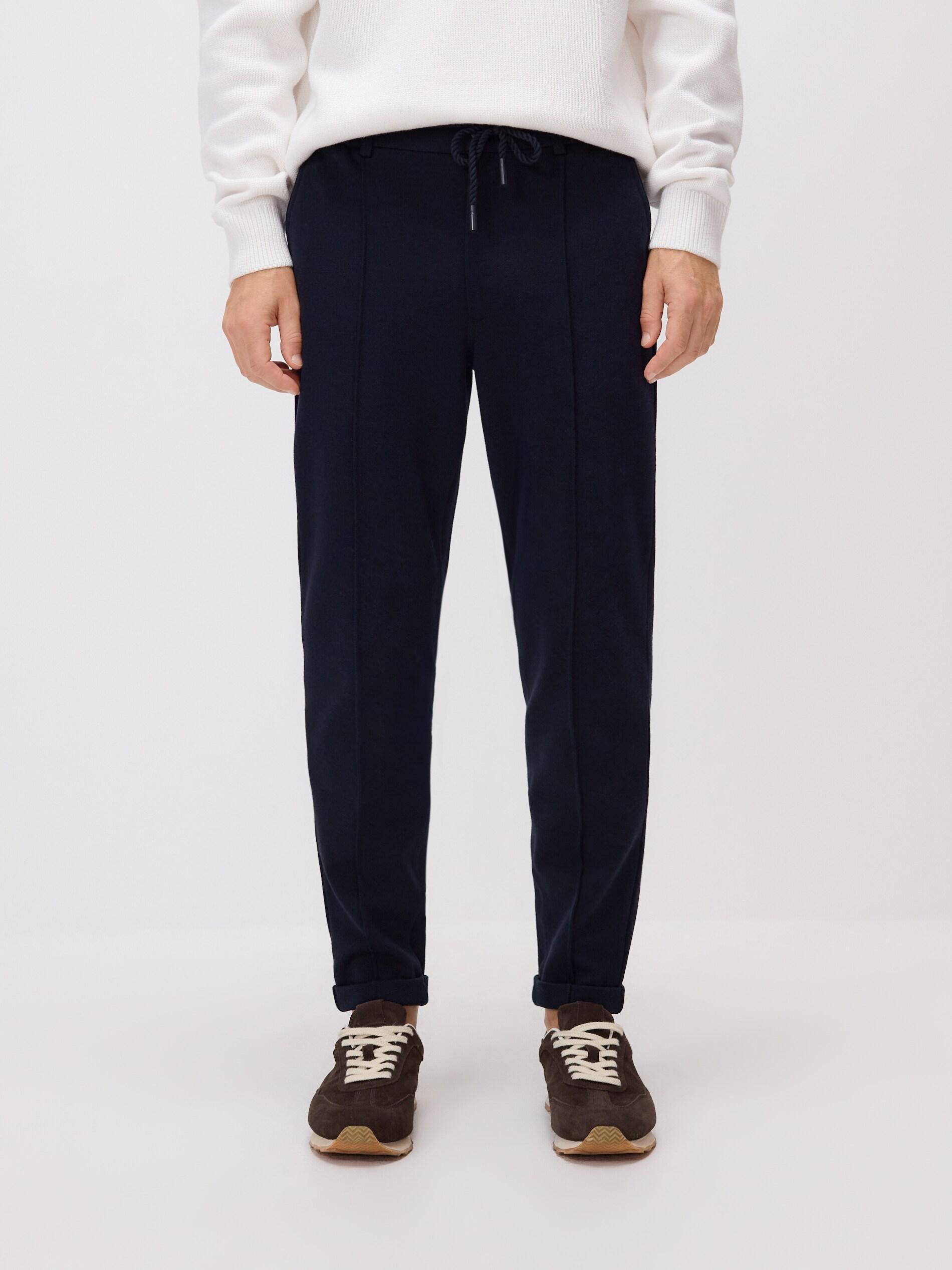 Navy Chino Slim Trousers, Navy, medium