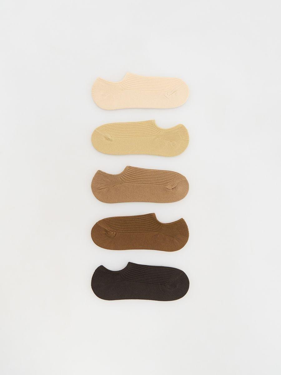 Beige Socks, 5-Pack, , large image number 0