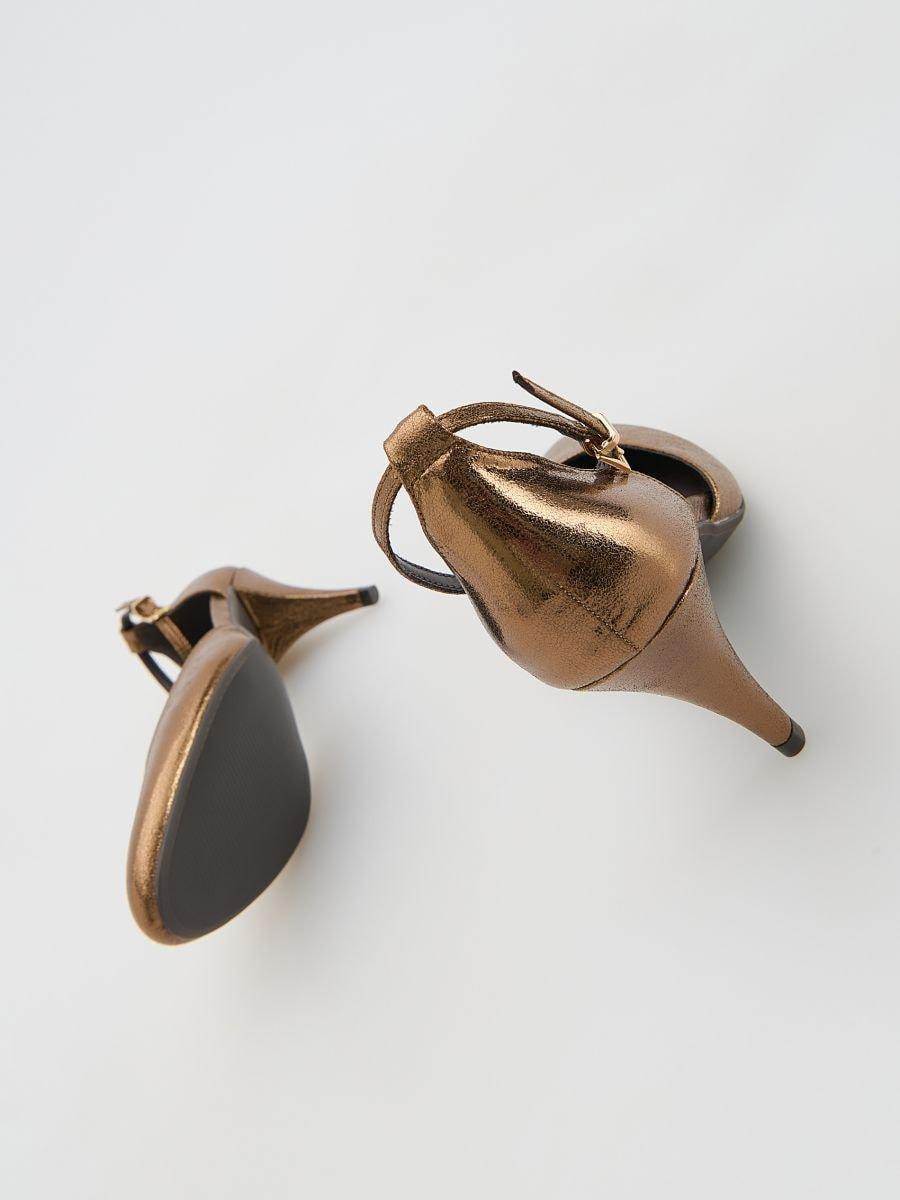 Gold Pumps, Golden, medium