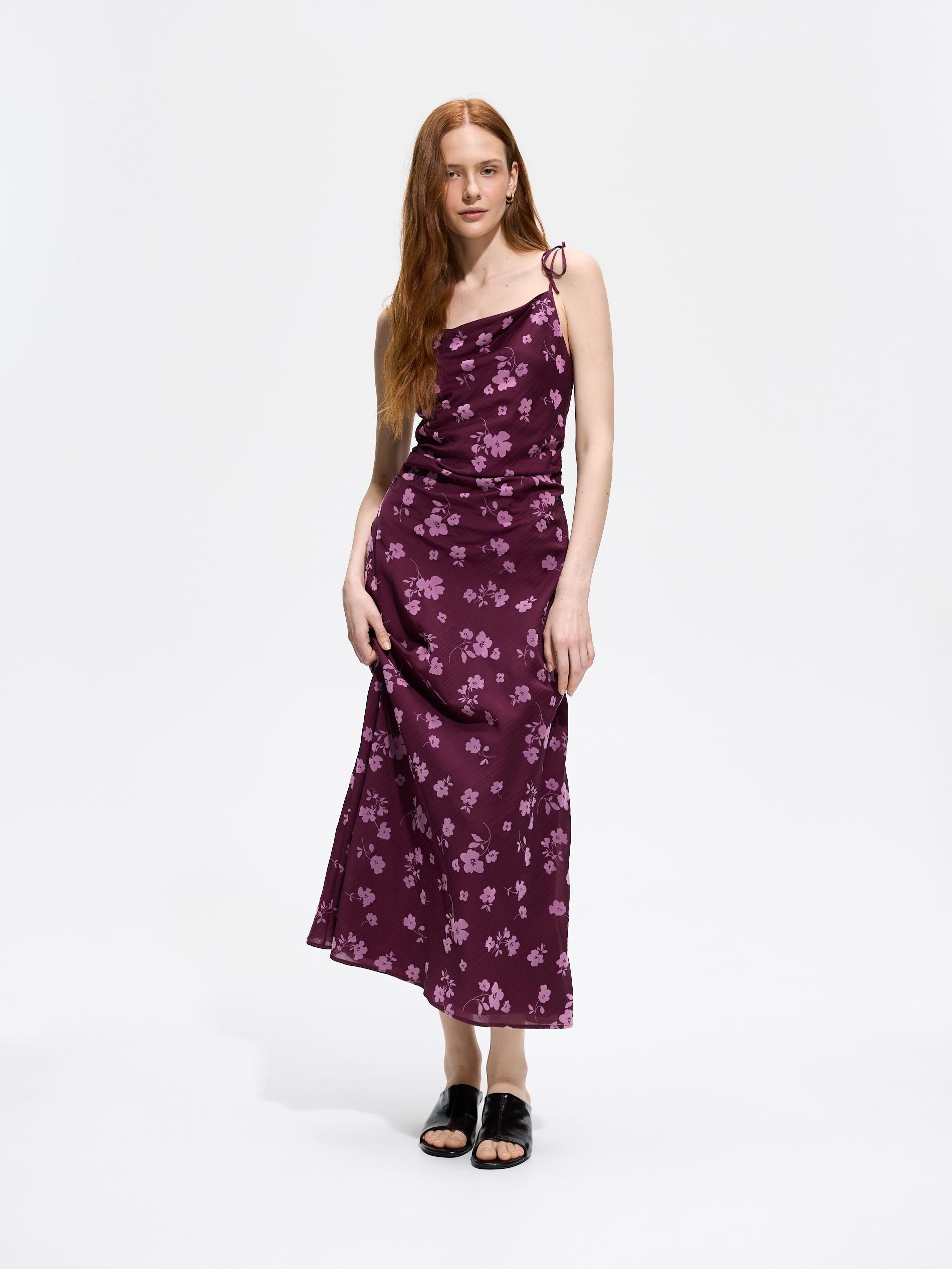 Purple Lyocell Blend Dress, Pink, large image number 1