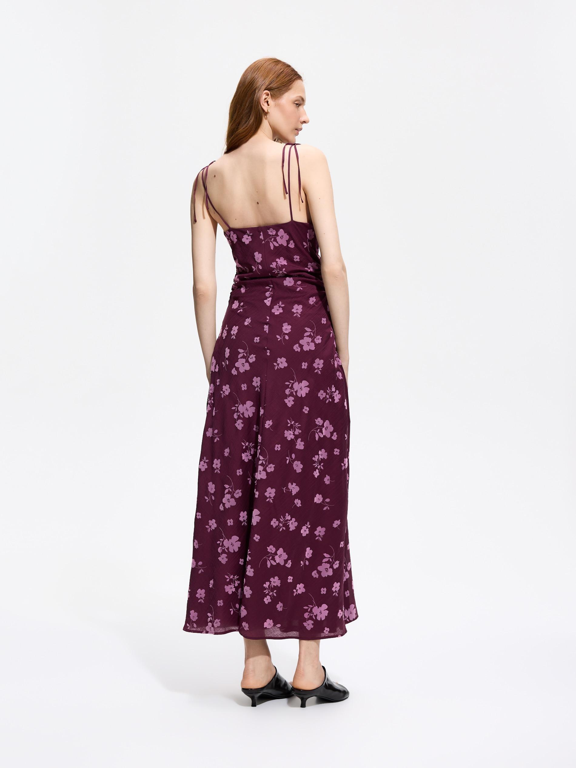 Purple Lyocell Blend Dress, Pink, large image number 4