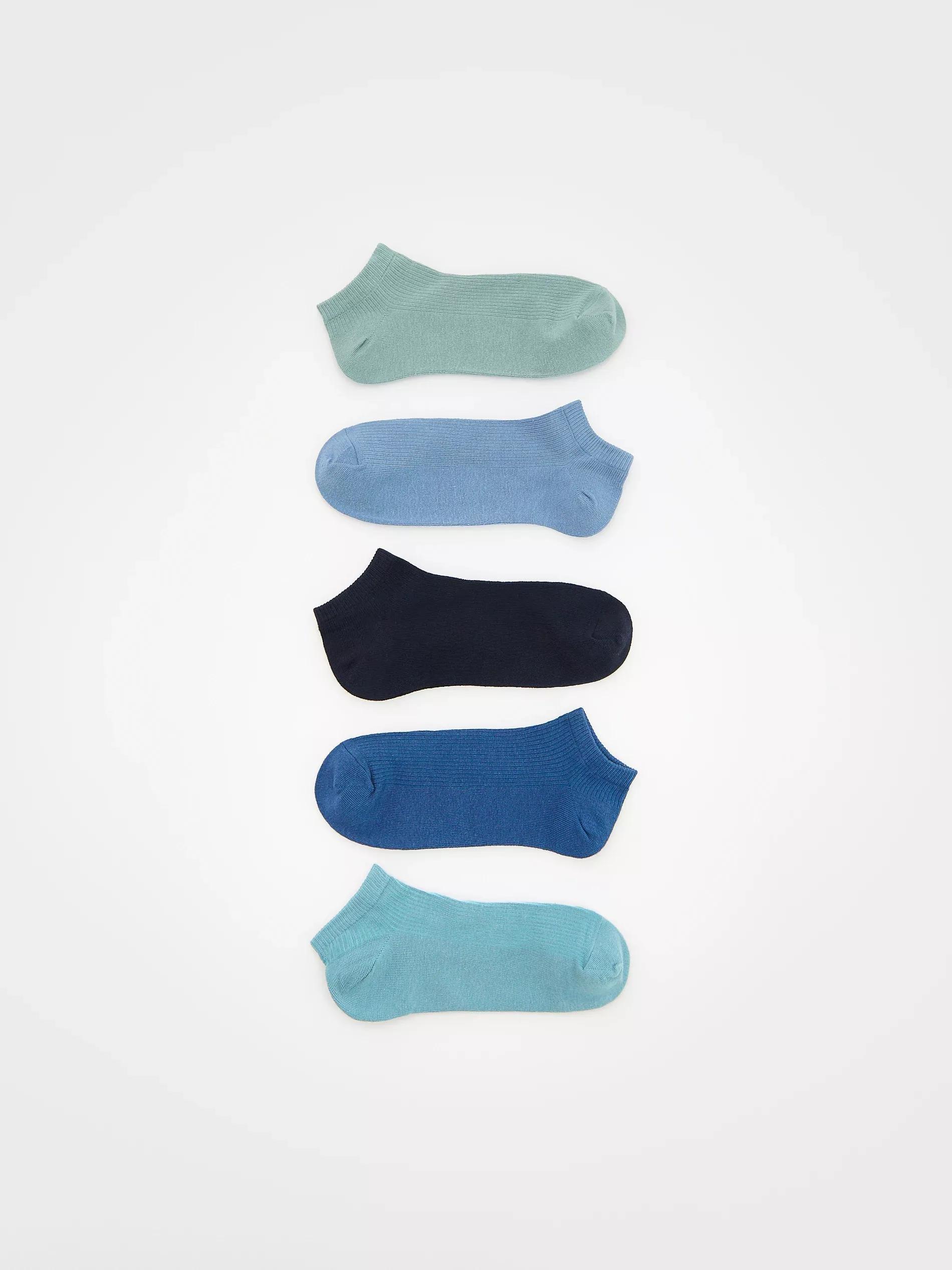 Green Short Socks 5 Pack, , medium